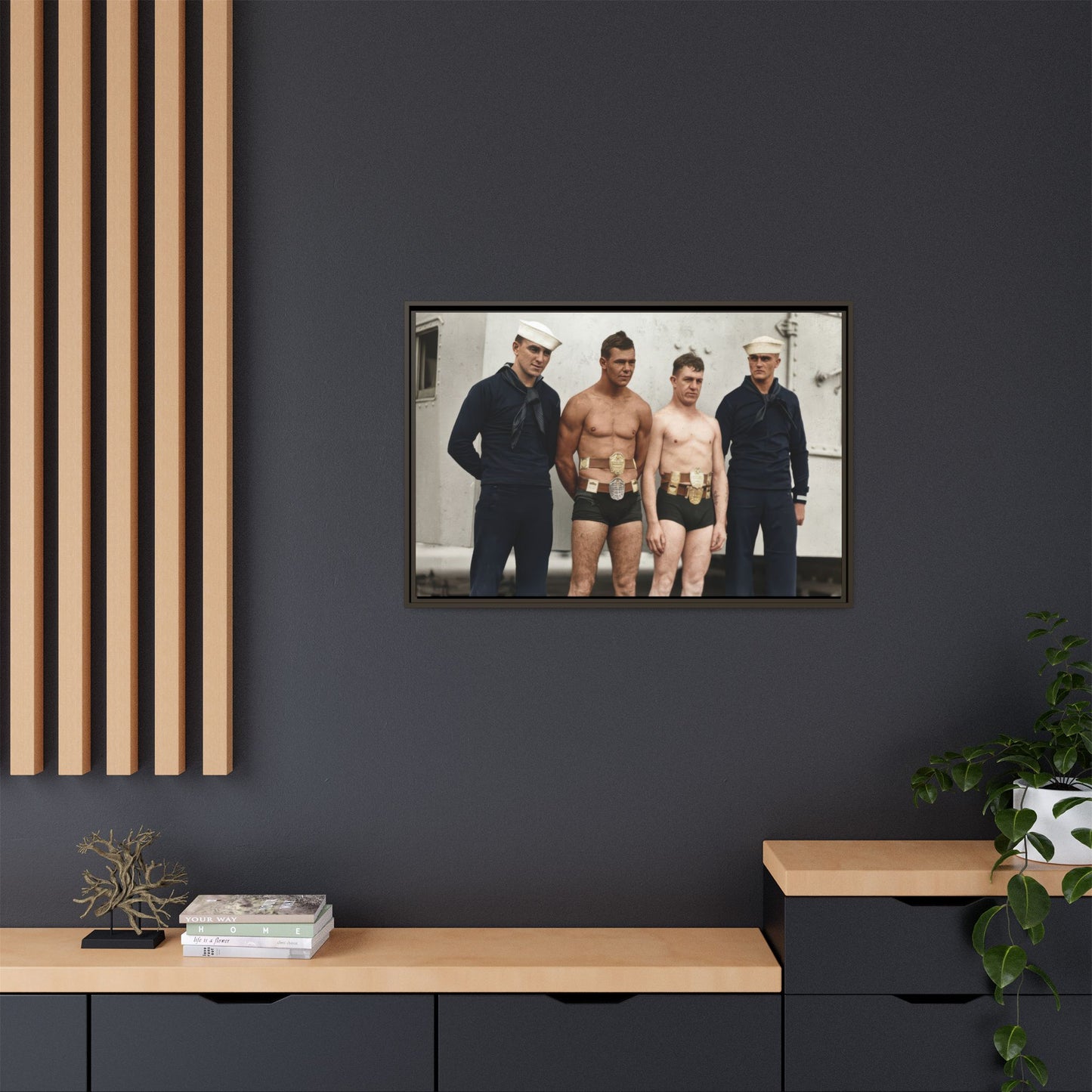 athlétisme 049 | Framed Vintage Photo - Matte Canvas
