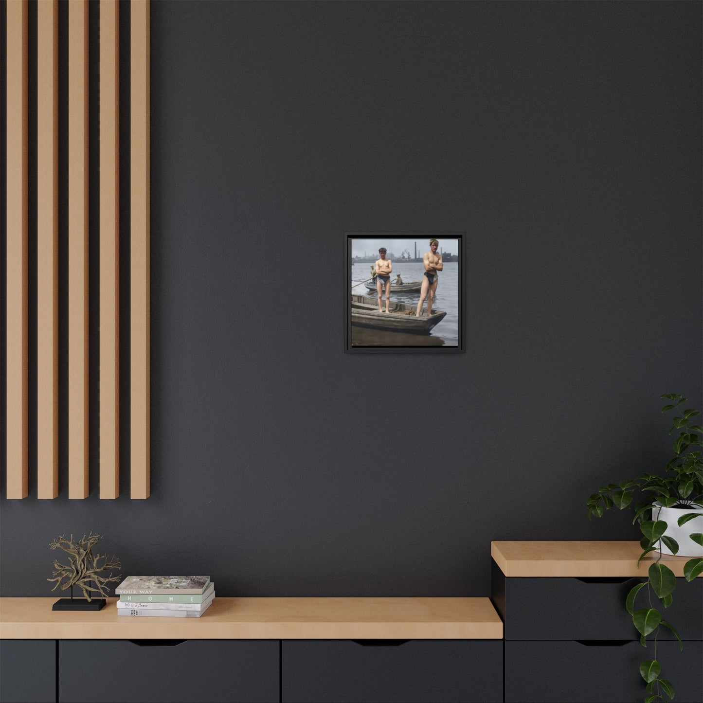nager 050 | Framed Vintage Photo - Matte Canvas