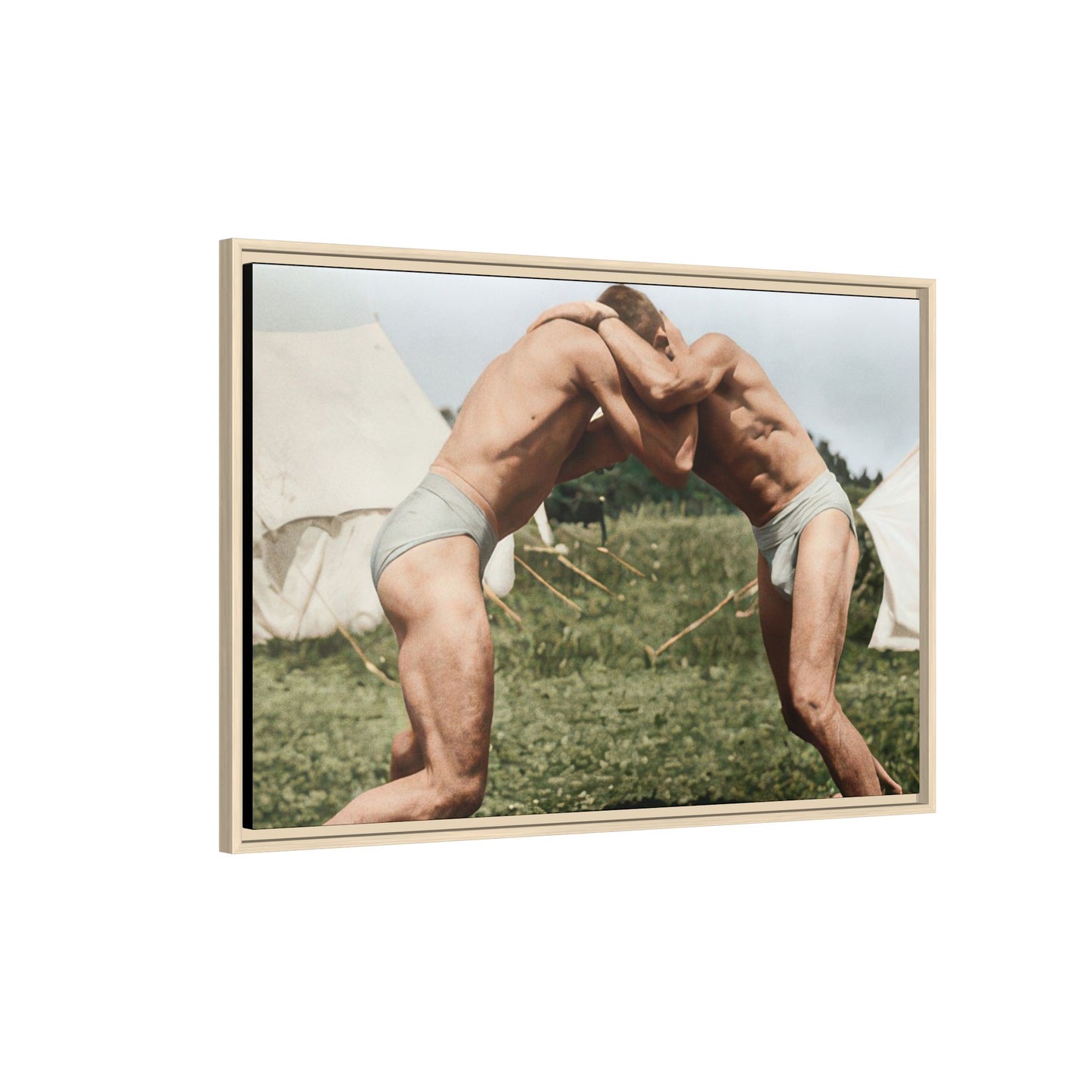 athlétisme 019 | Framed Vintage Photo - Matte Canvas