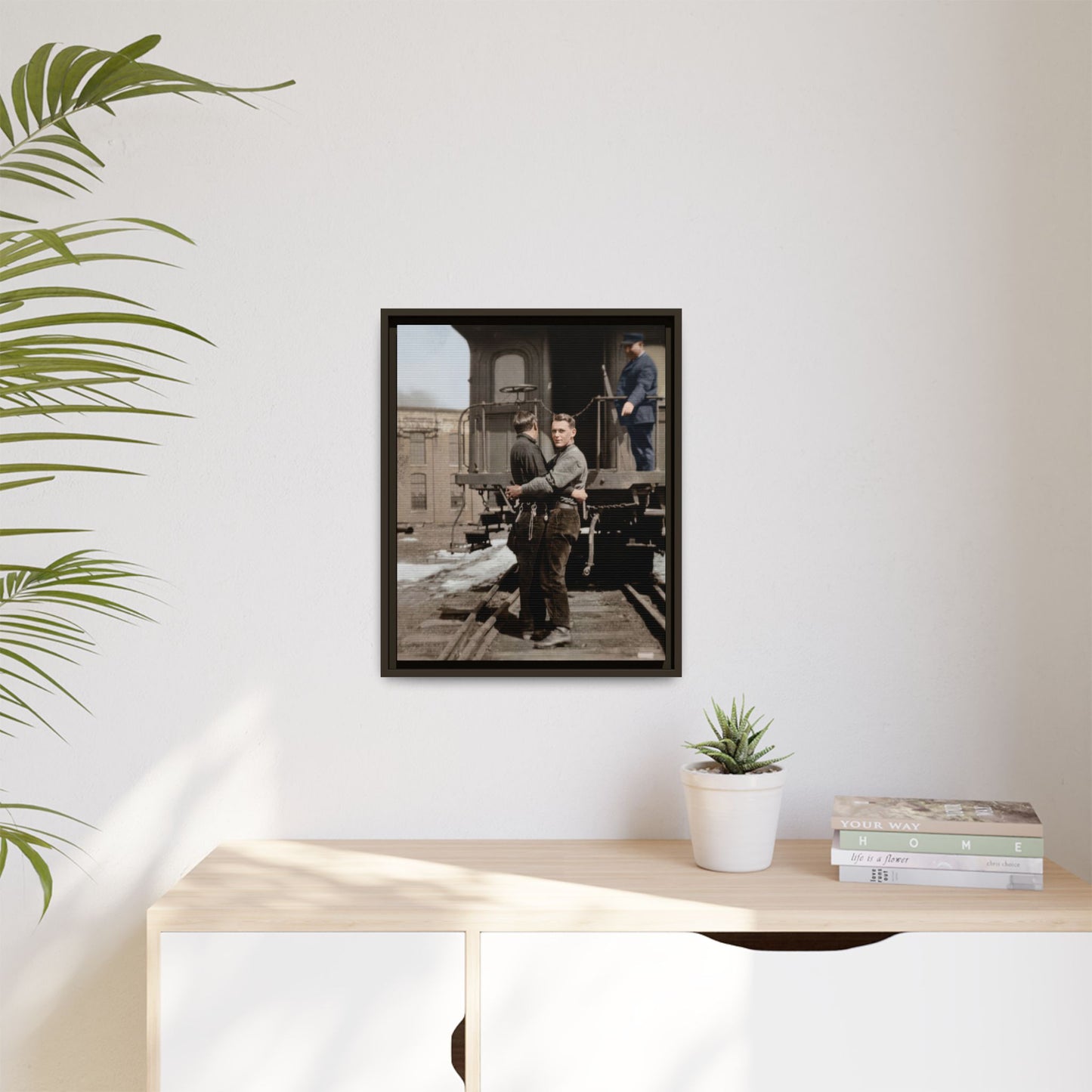 paire 018 | Framed Vintage Photo - Matte Canvas
