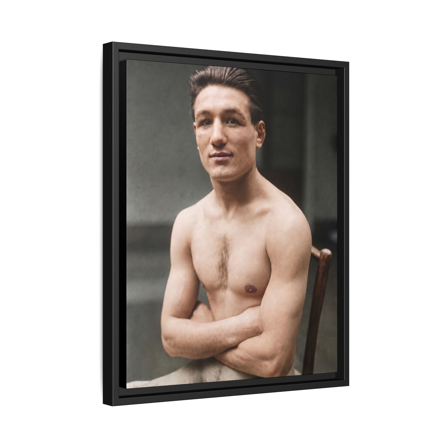 athlétisme 046 | Framed Vintage Photo - Matte Canvas