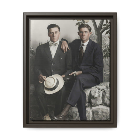 paire 062 | Framed Vintage Photo - Matte Canvas