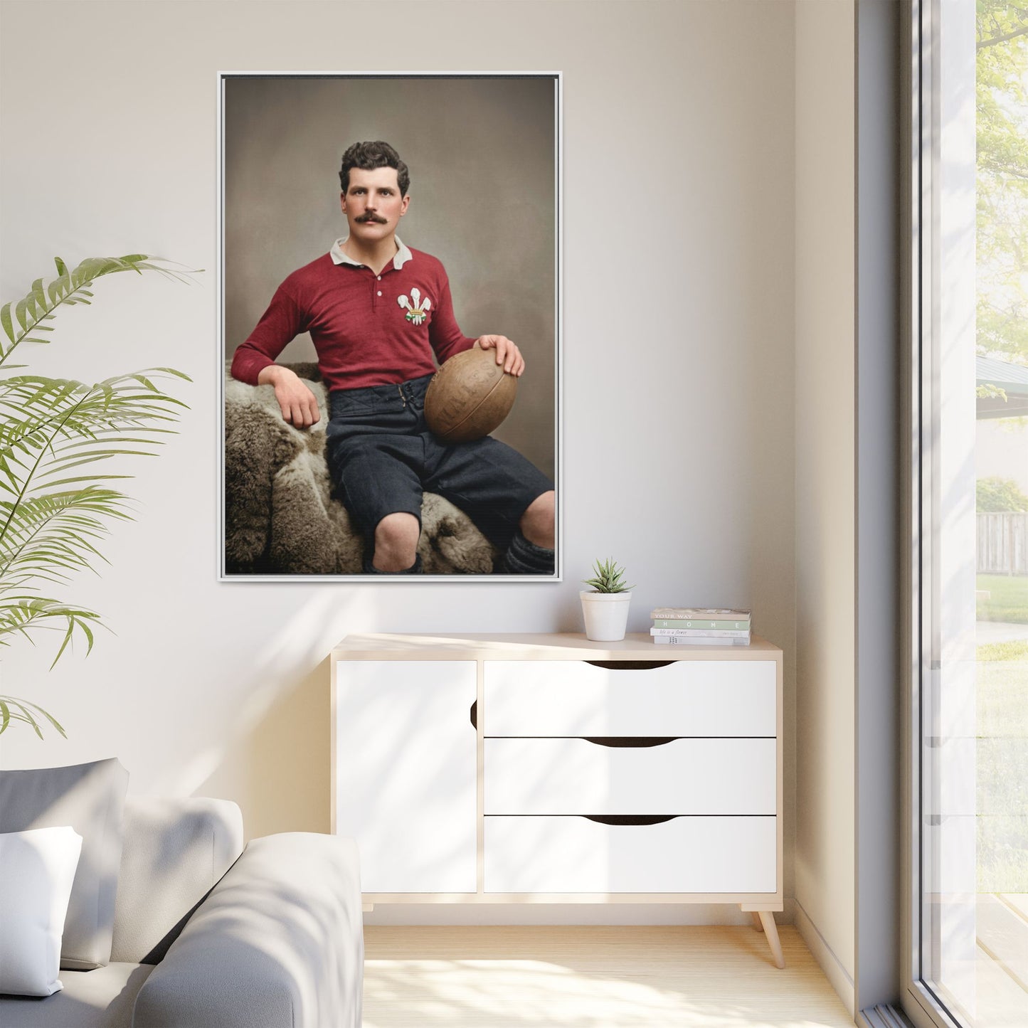 athlétisme 022 | Framed Vintage Photo - Matte Canvas