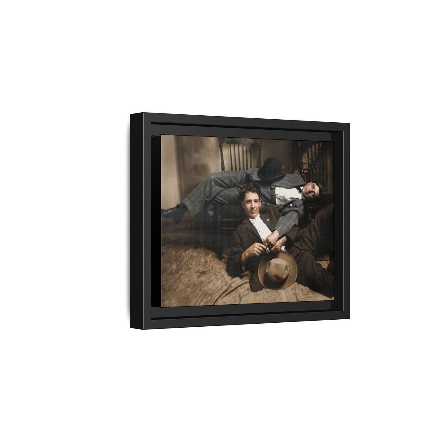 paire 020 | Framed Vintage Photo - Matte Canvas