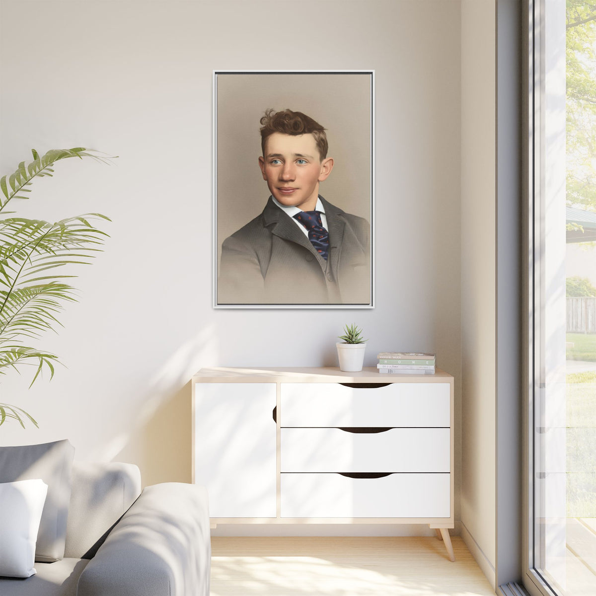 celibataire 038 | Framed Vintage Photo - Matte Canvas