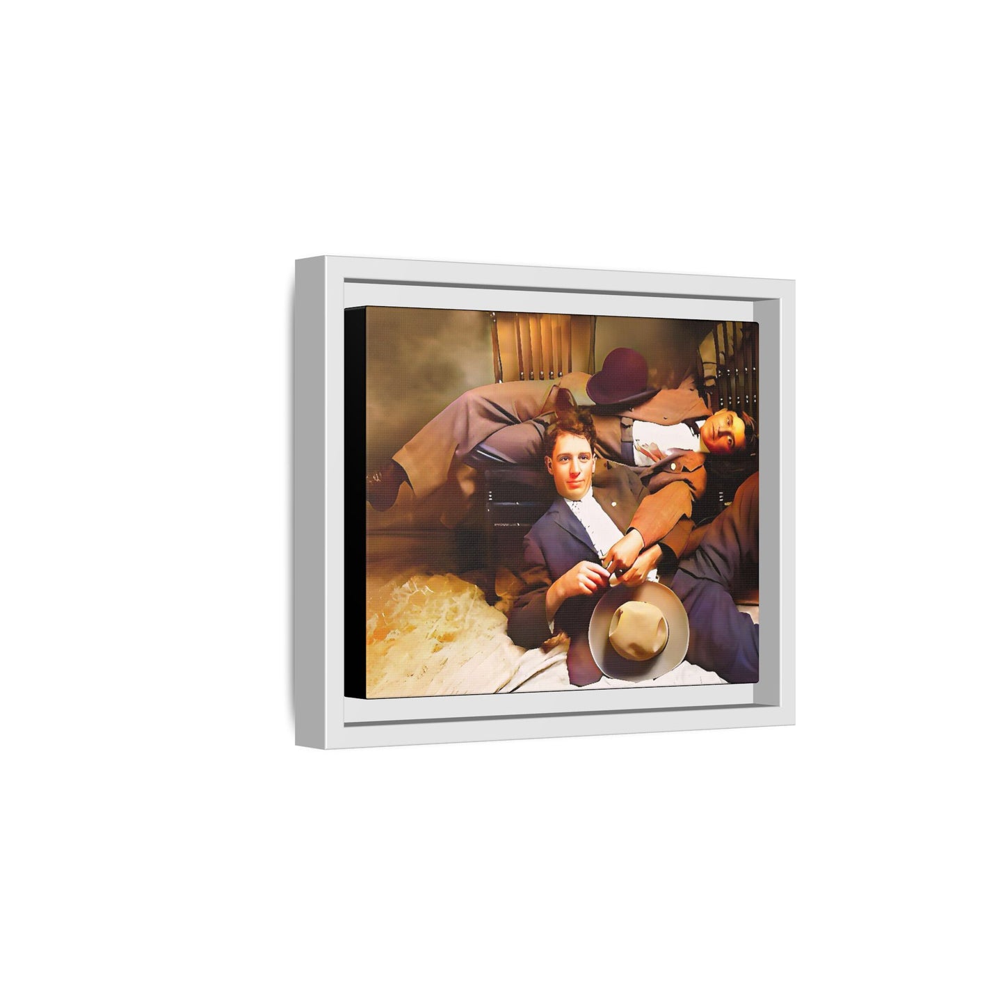 paire 020 | Framed Vintage Photo - Matte Canvas