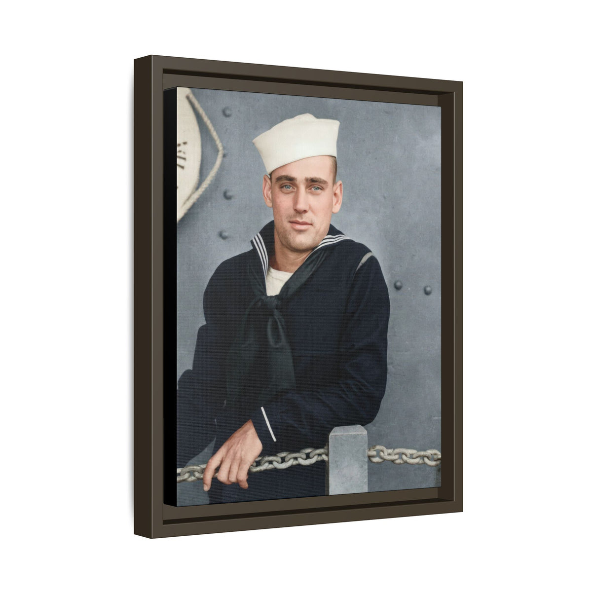 celibataire 023 | Framed Vintage Photo - Matte Canvas