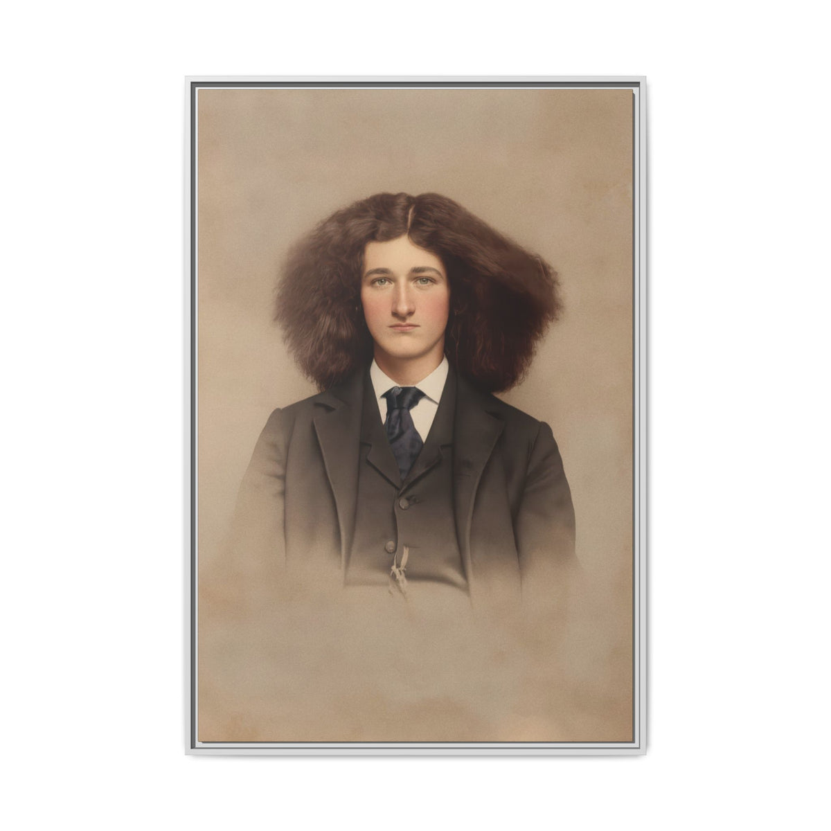 celibataire 033 | Framed Vintage Photo - Matte Canvas