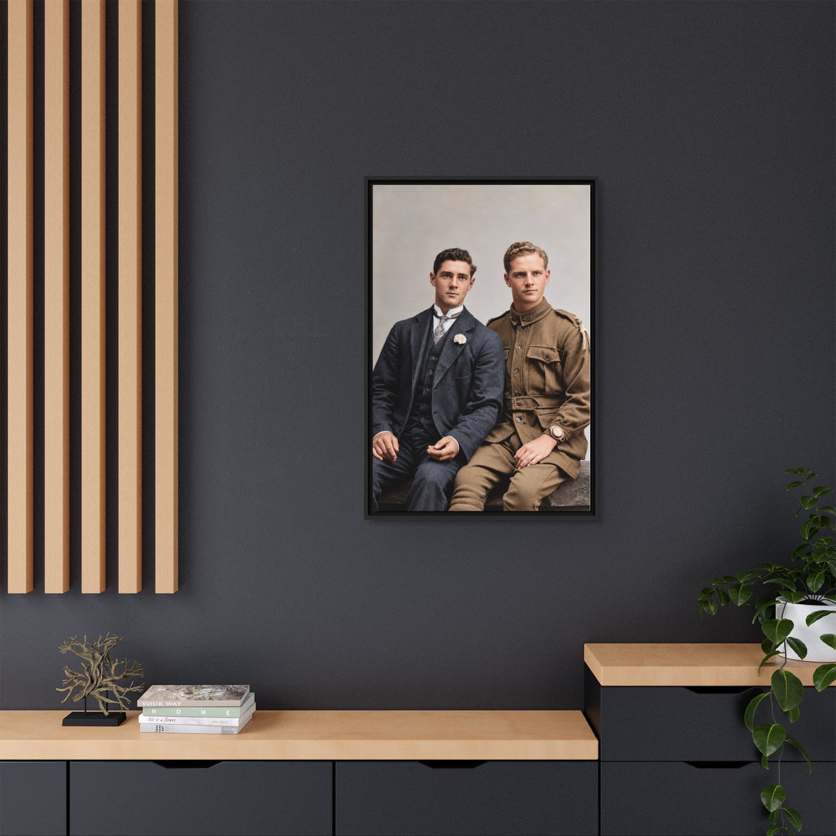 paire 169 | Framed Vintage Photo - Matte Canvas