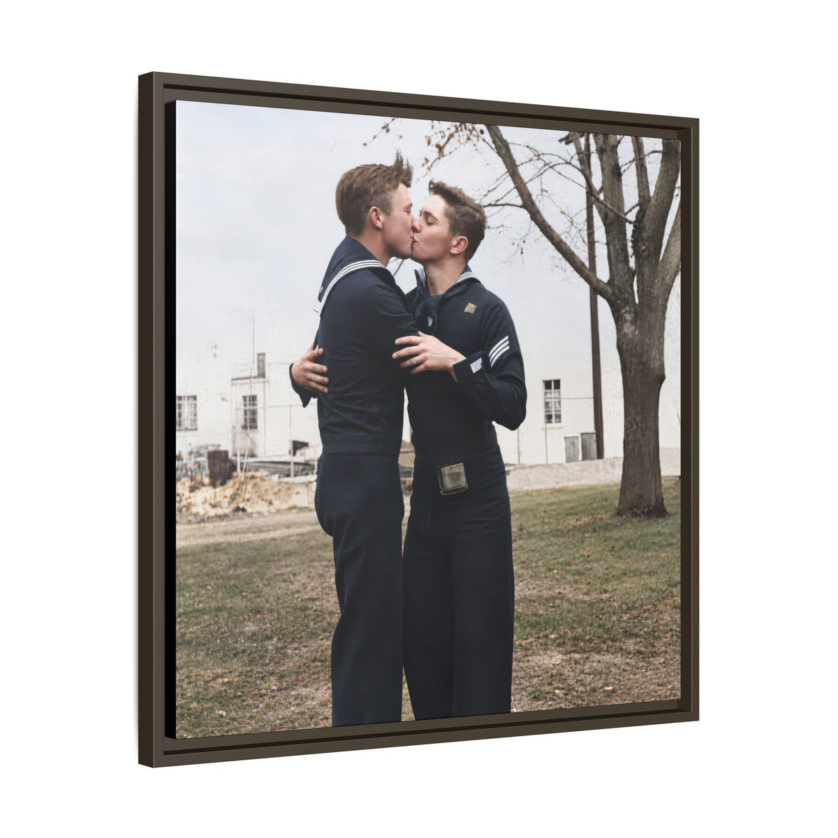 paire 034 | Framed Vintage Photo - Matte Canvas