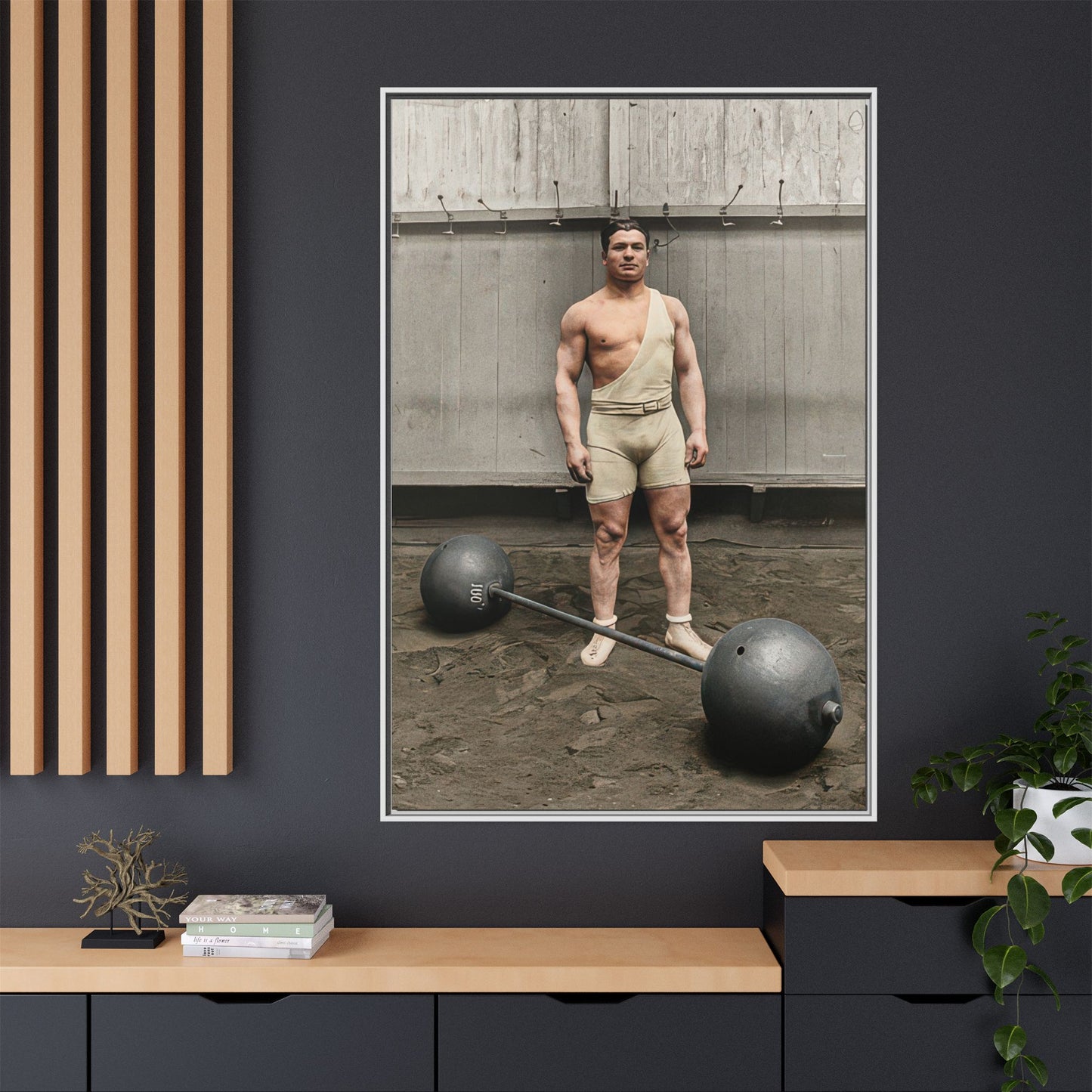 athlétisme 050 | Framed Vintage Photo - Matte Canvas