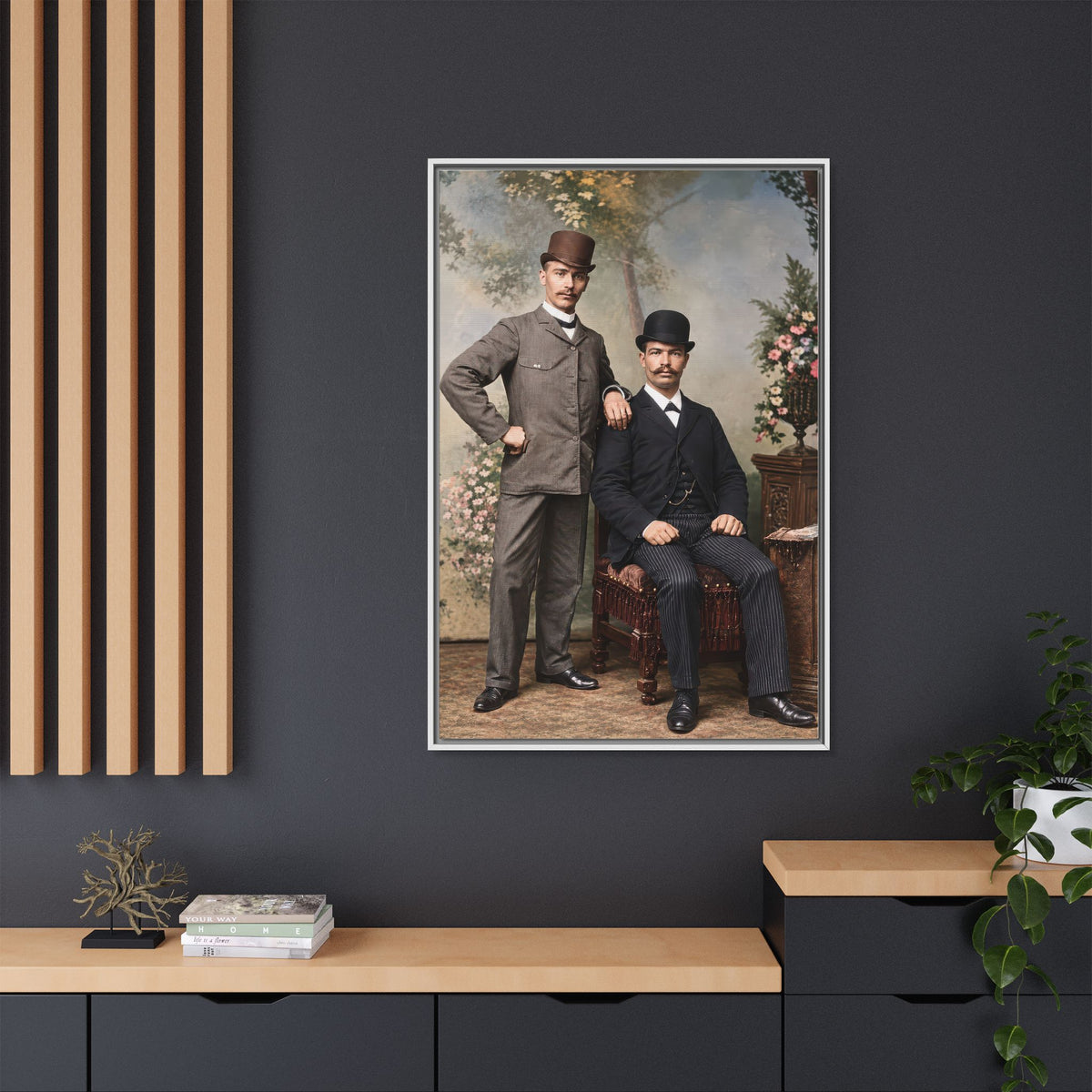 paire 068 | Framed Vintage Photo - Matte Canvas