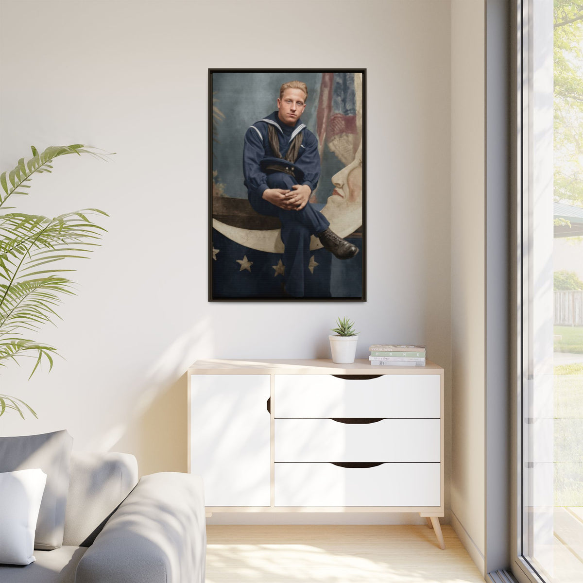 celibataire 016 | Framed Vintage Photo - Matte Canvas