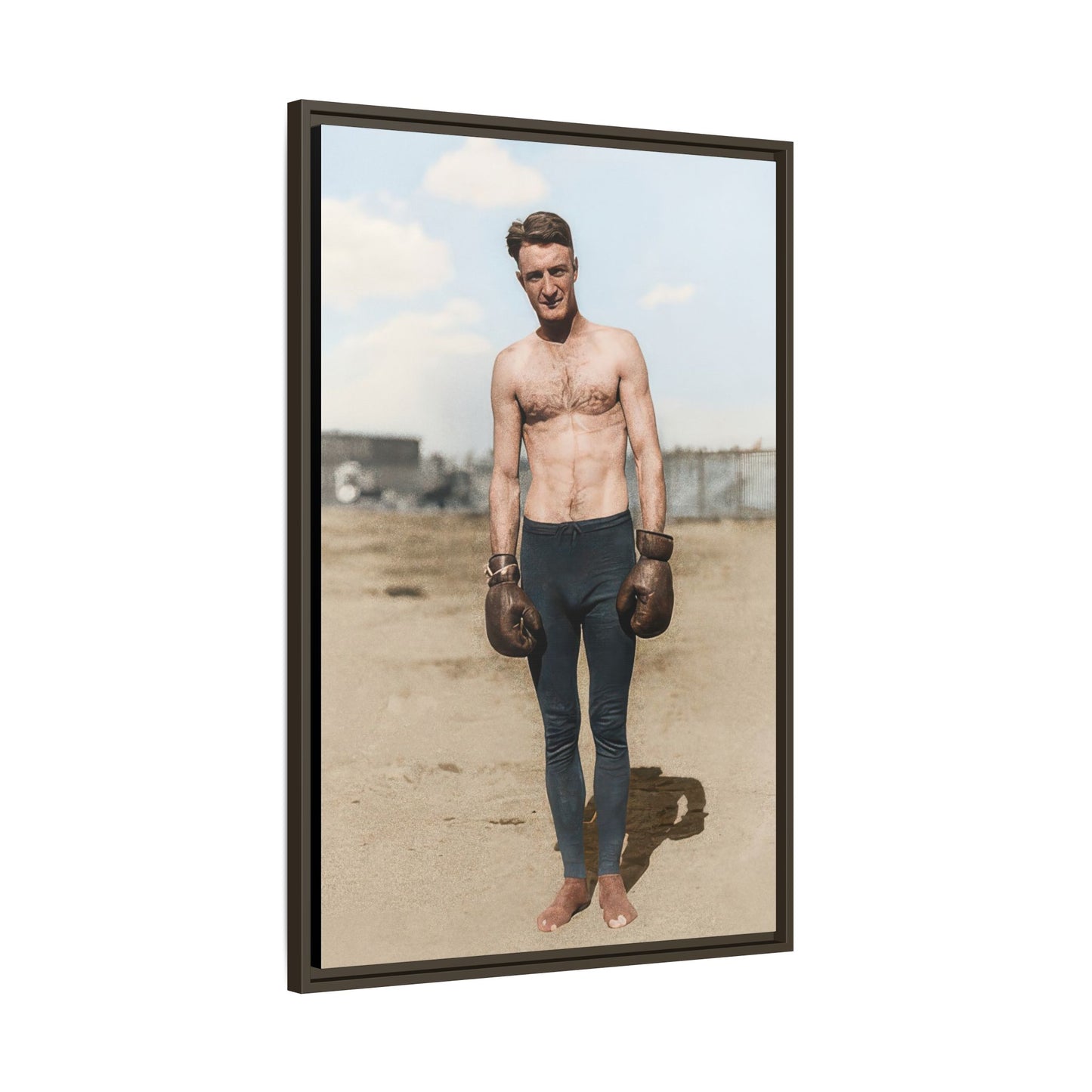 Copy of athlétisme 039 | Framed Vintage Photo - Matte Canvas