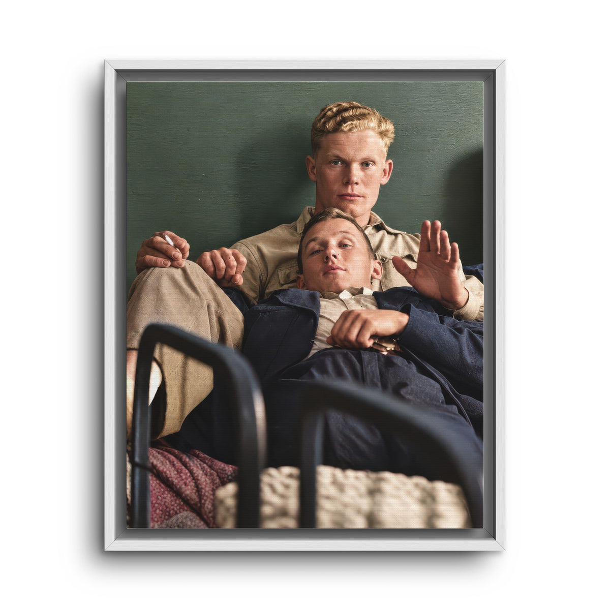paire 046 | Framed Vintage Photo - Matte Canvas