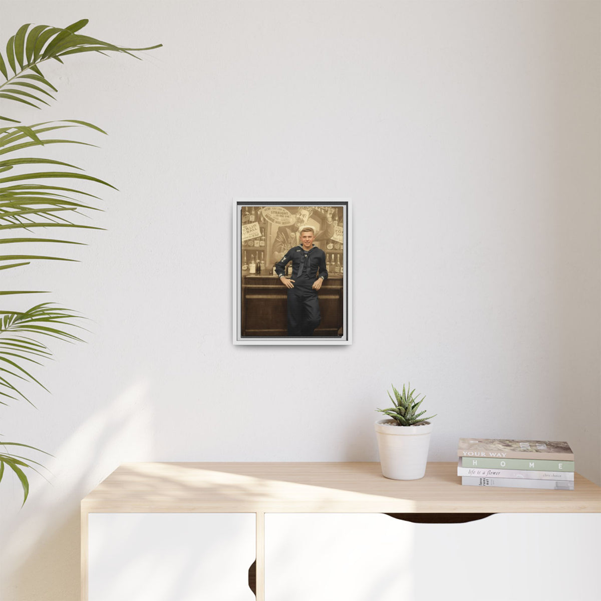 celibataire 006 | Framed Vintage Photo - Matte Canvas