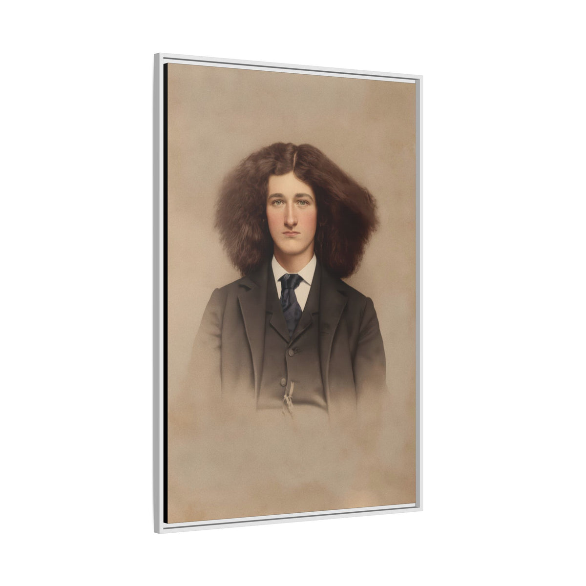 celibataire 033 | Framed Vintage Photo - Matte Canvas