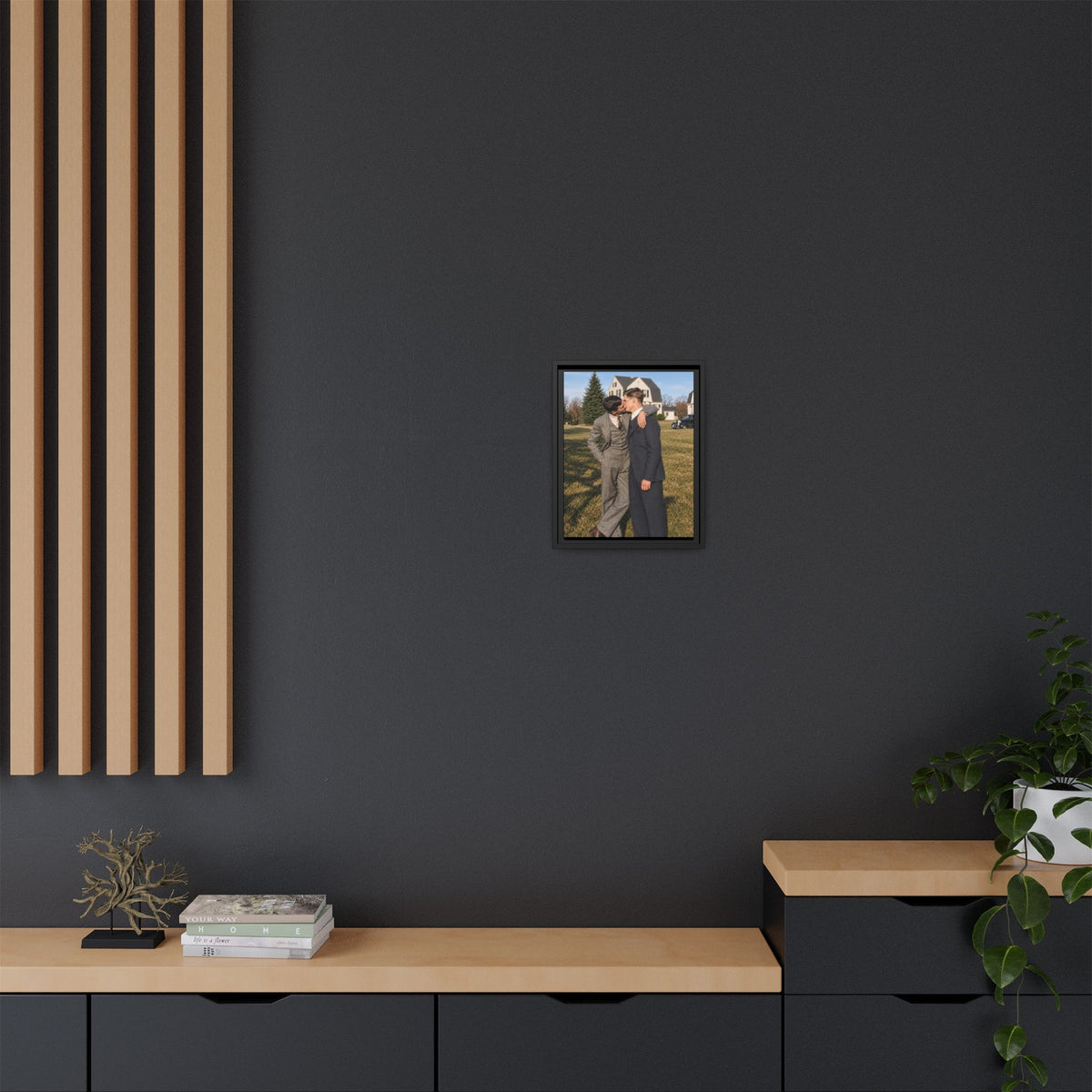paire 005 | Framed Vintage Photo - Matte Canvas