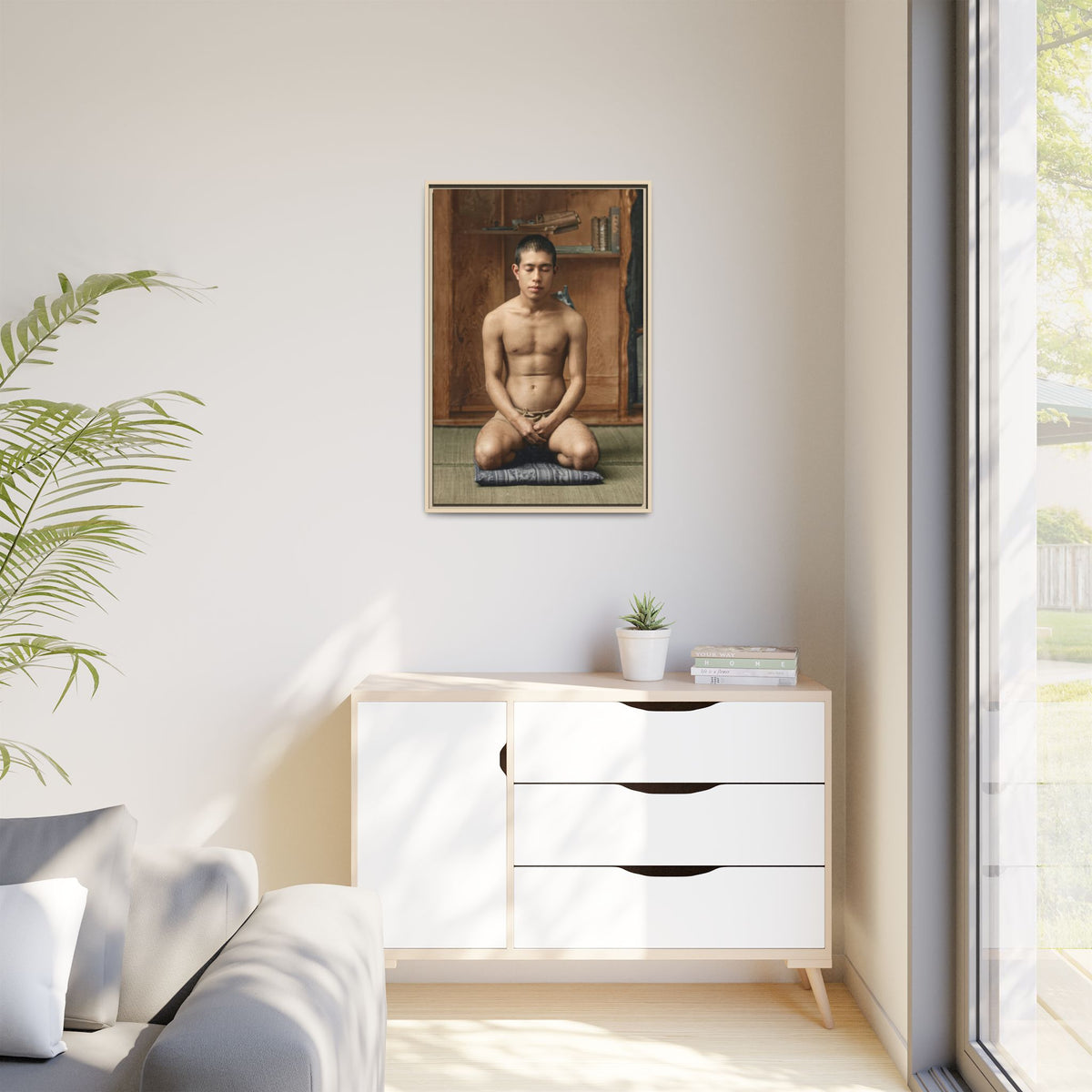 celibataire 025 | Framed Vintage Photo - Matte Canvas