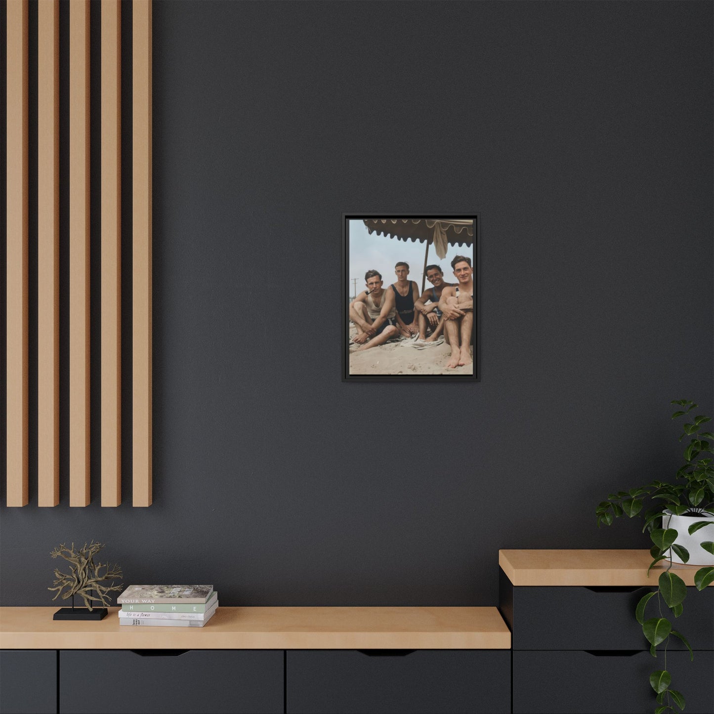 nager 029 | Framed Vintage Photo - Matte Canvas