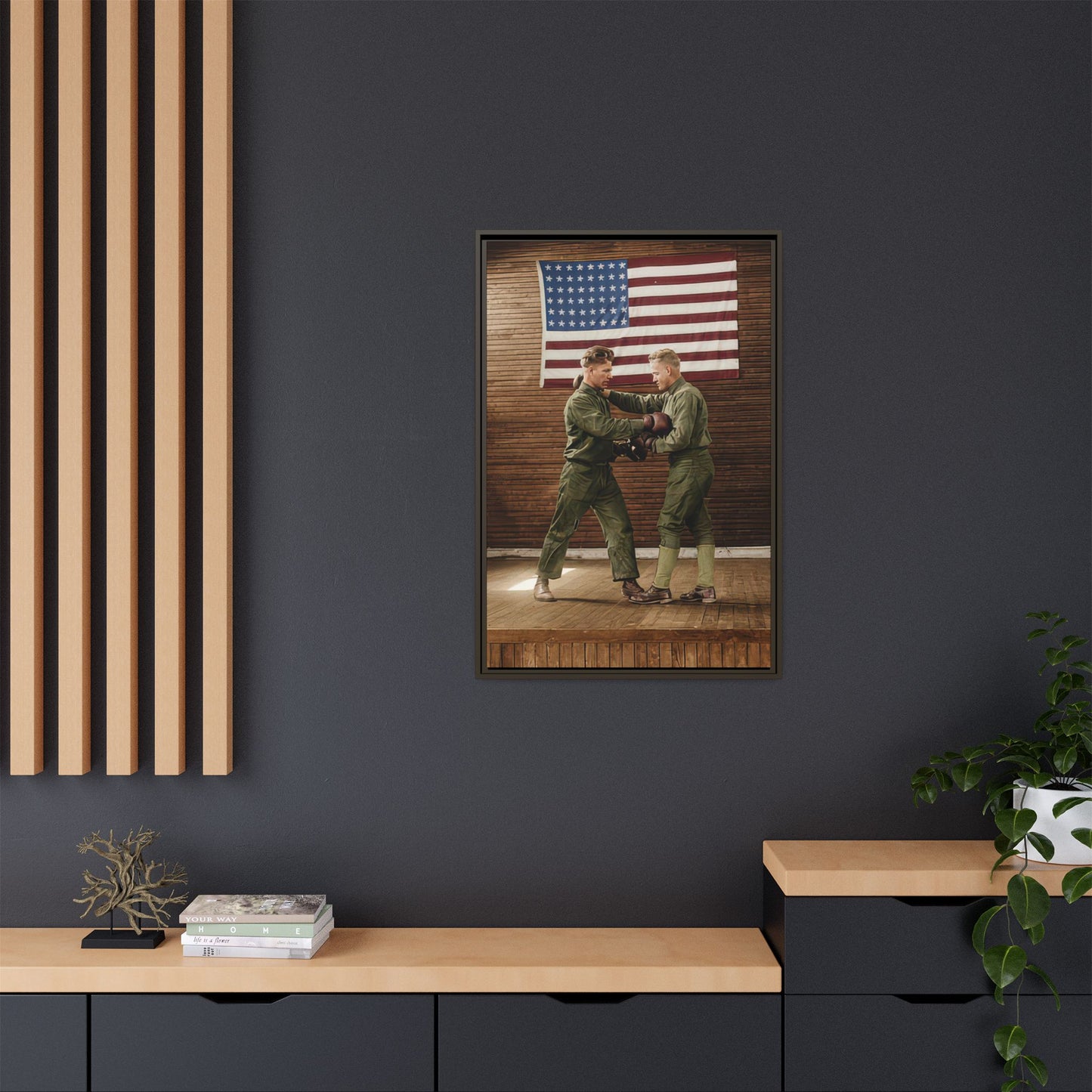 athlétisme 034 | Framed Vintage Photo - Matte Canvas