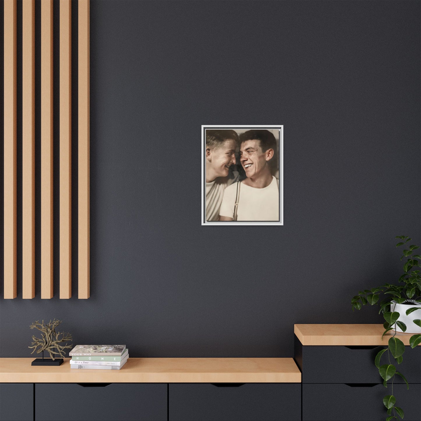 paire 067 | Framed Vintage Photo - Matte Canvas