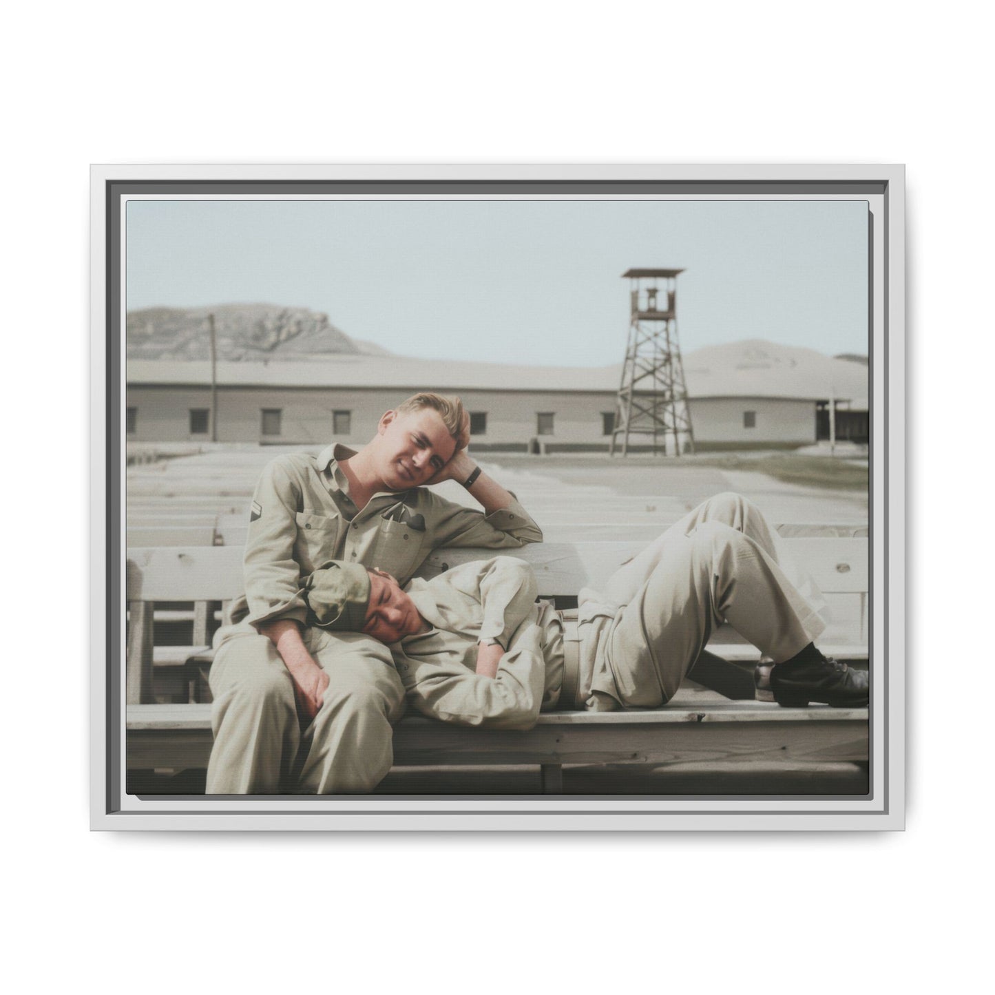 paire 096 | Framed Vintage Photo - Matte Canvas