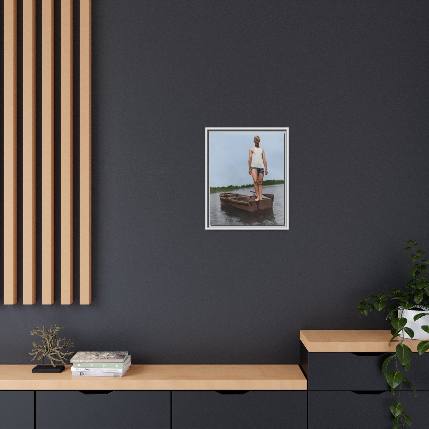 nager 025 | Framed Vintage Photo - Matte Canvas
