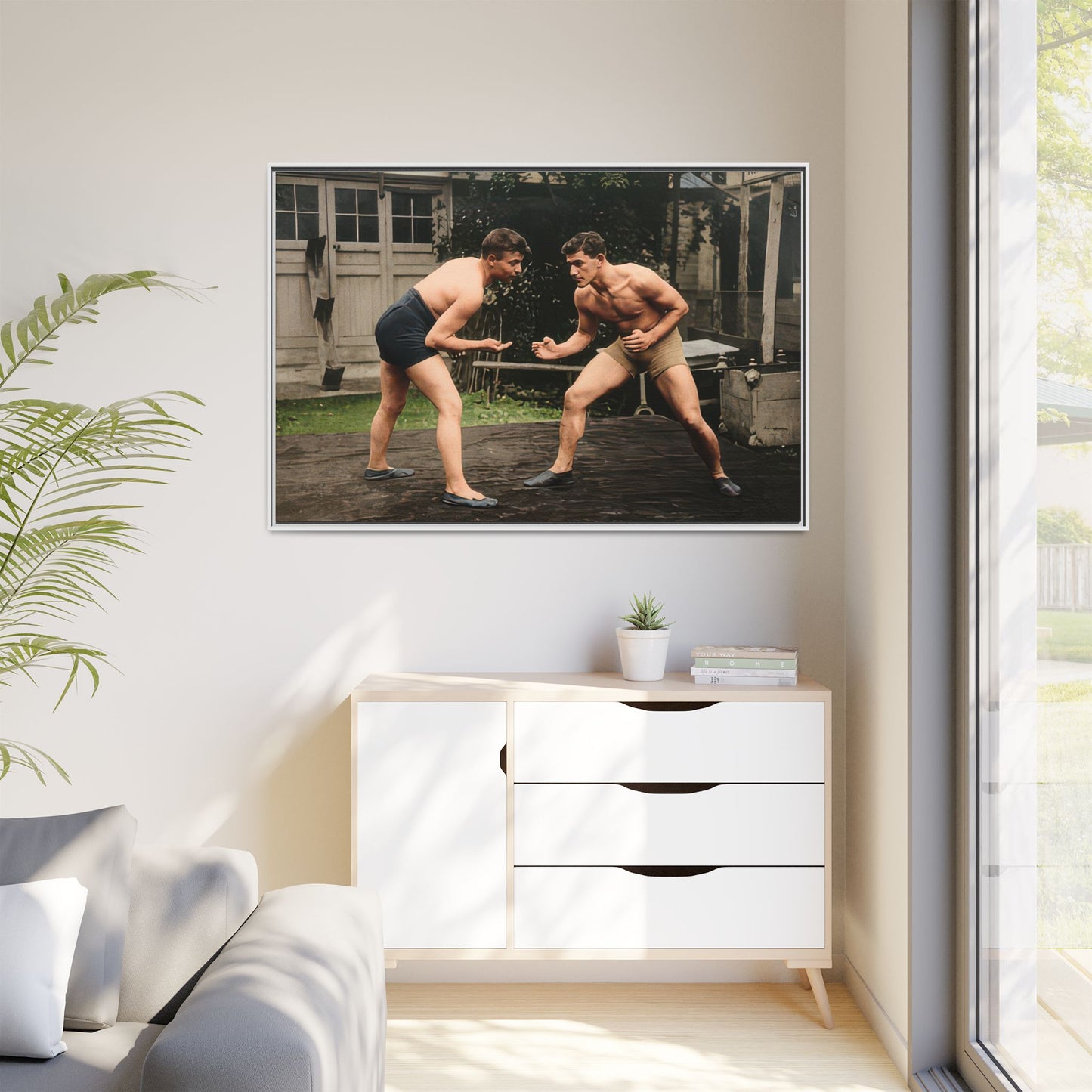 athlétisme 033 | Framed Vintage Photo - Matte Canvas