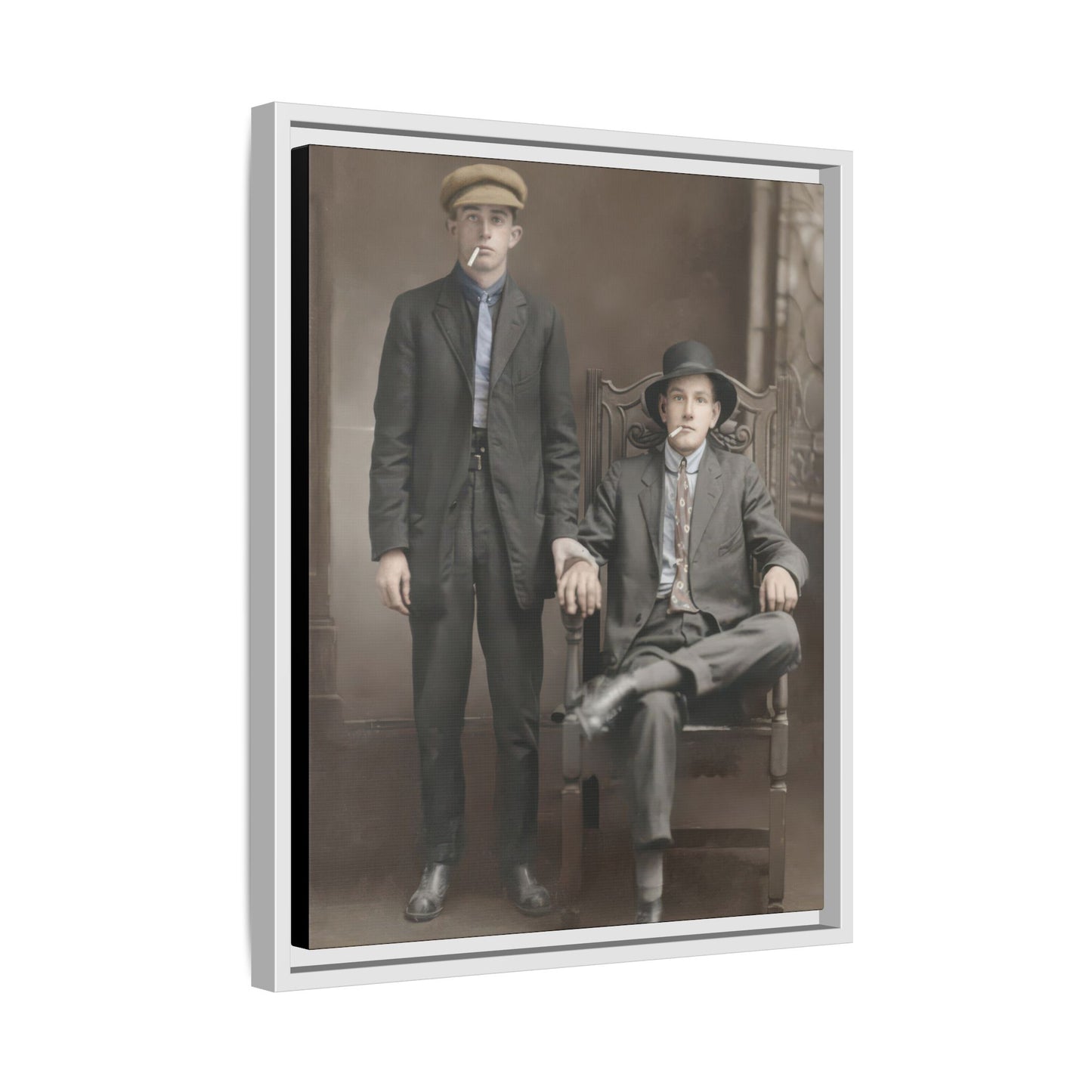 paire 076 | Framed Vintage Photo - Matte Canvas