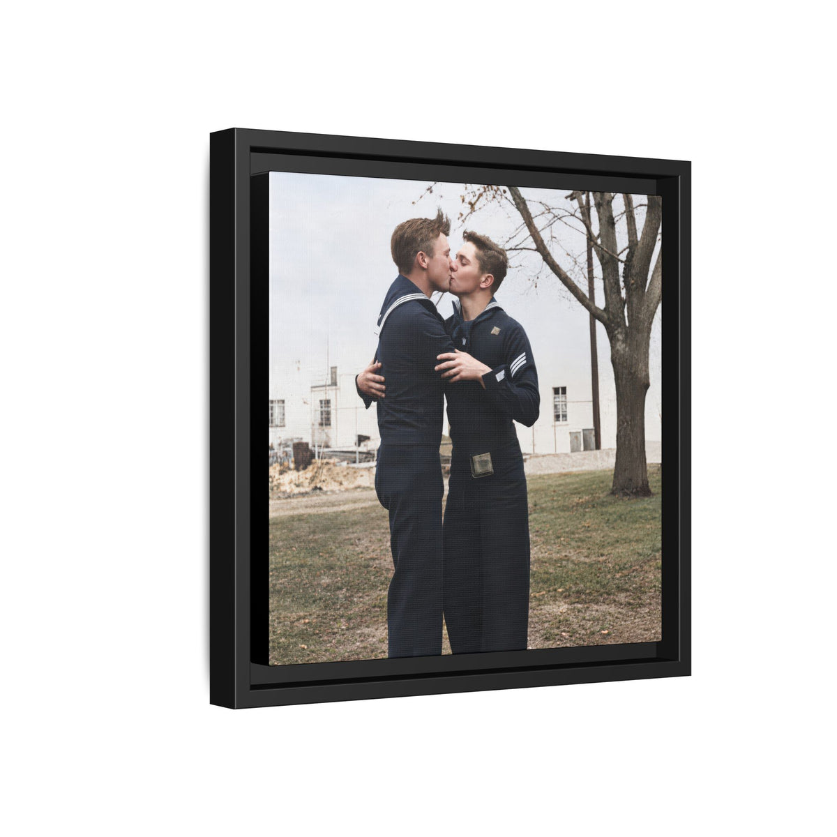 paire 034 | Framed Vintage Photo - Matte Canvas
