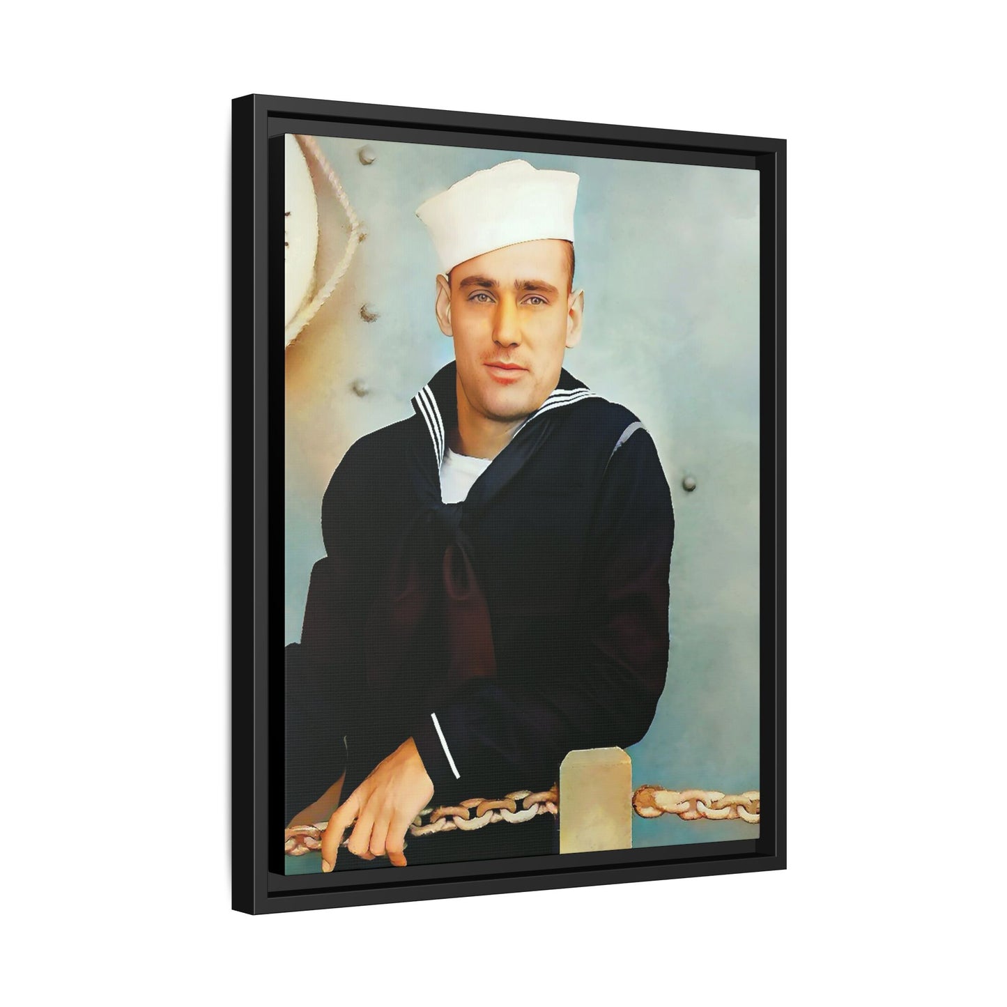 celibataire 023 | Framed Vintage Photo - Matte Canvas