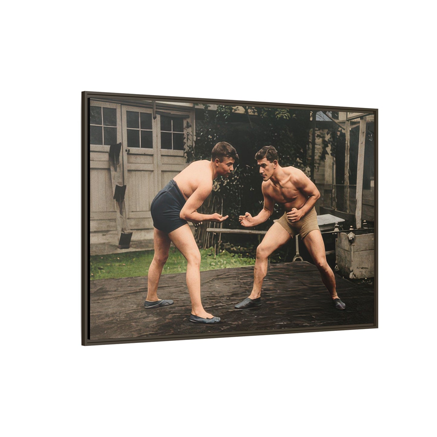 athlétisme 033 | Framed Vintage Photo - Matte Canvas