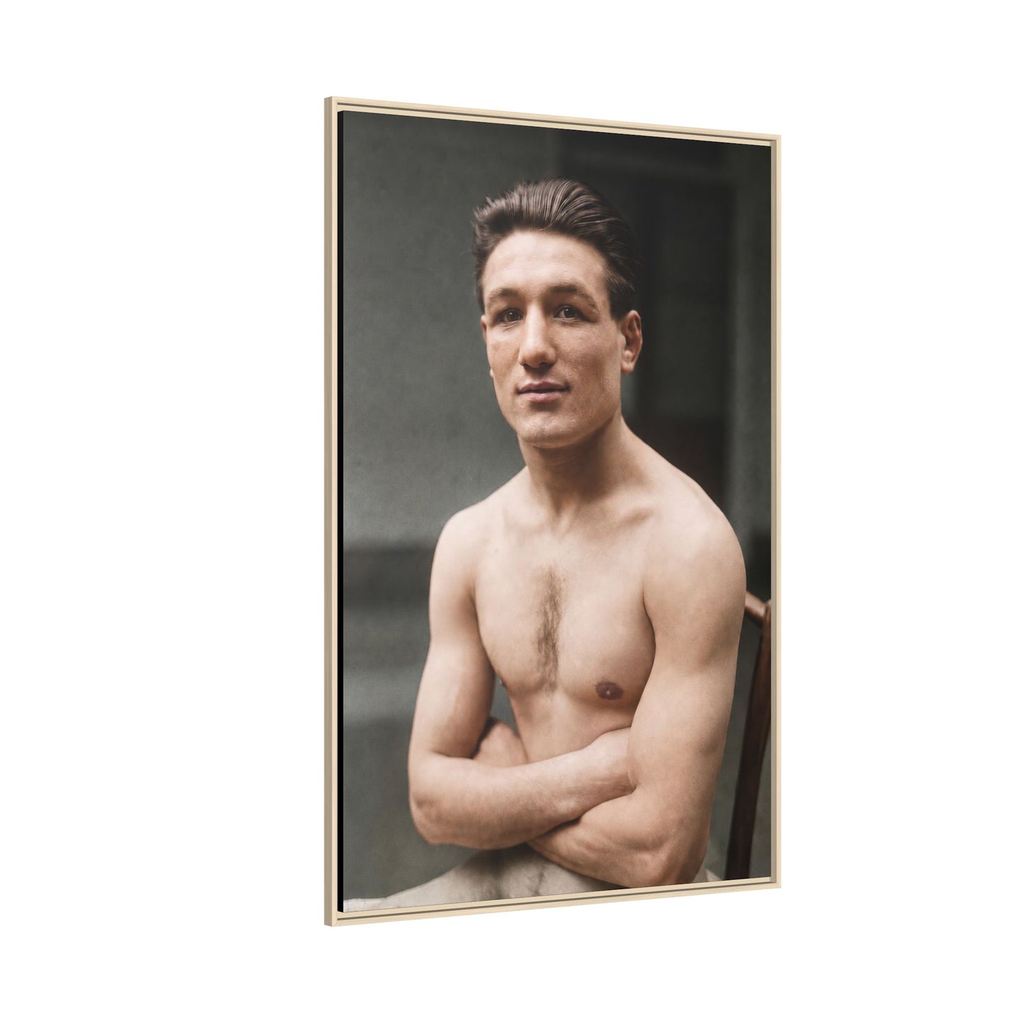 athlétisme 046 | Framed Vintage Photo - Matte Canvas