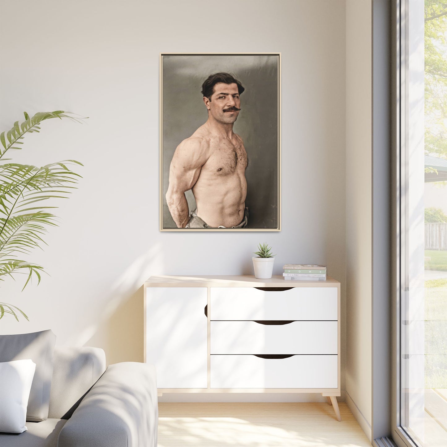 athlétisme 024 | Framed Vintage Photo - Matte Canvas