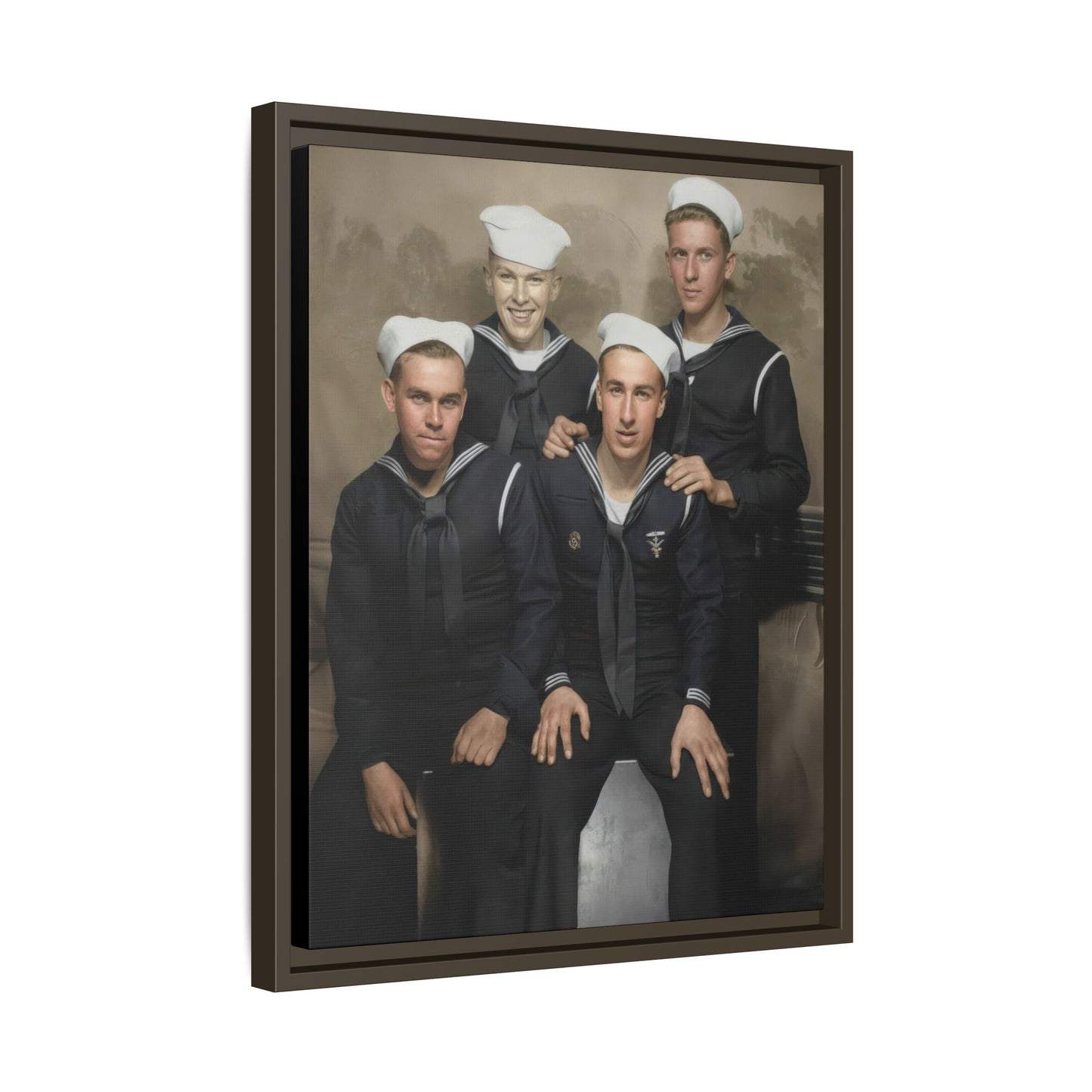 hommes 011 | Framed Vintage Photo - Matte Canvas