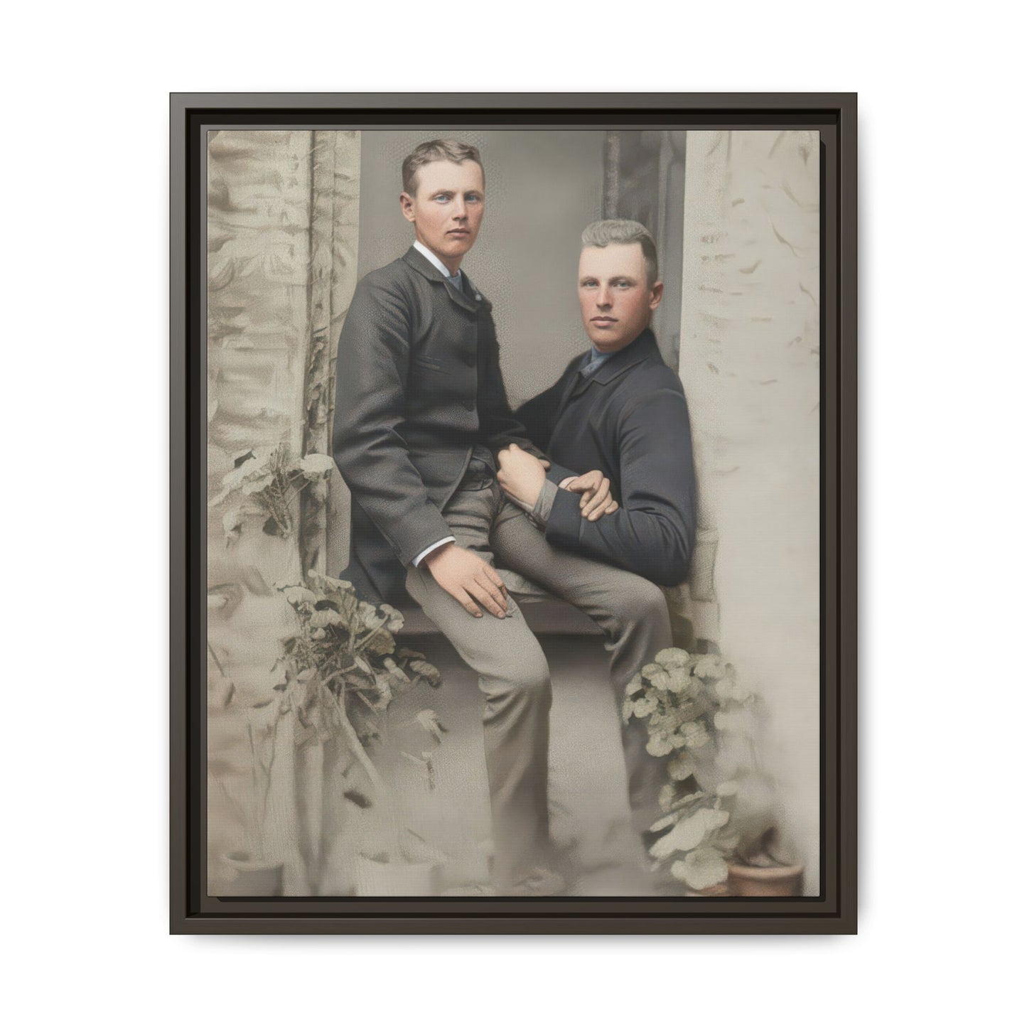 paire 123 | Framed Vintage Photo - Matte Canvas