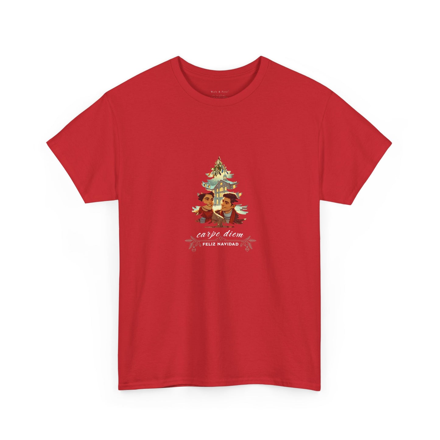 Carpe Diem - feliz navidad | Festive Pride T-Shirt Latino College LGBTQ Christmas Pride Mistletoe