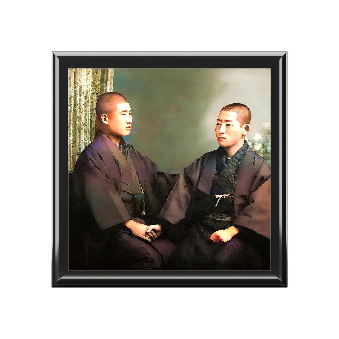 paire 011 | Keepsake Box Vintage Gay Japanese's Couple Holding Hands Queer LGBTQ Dad Gift Asian