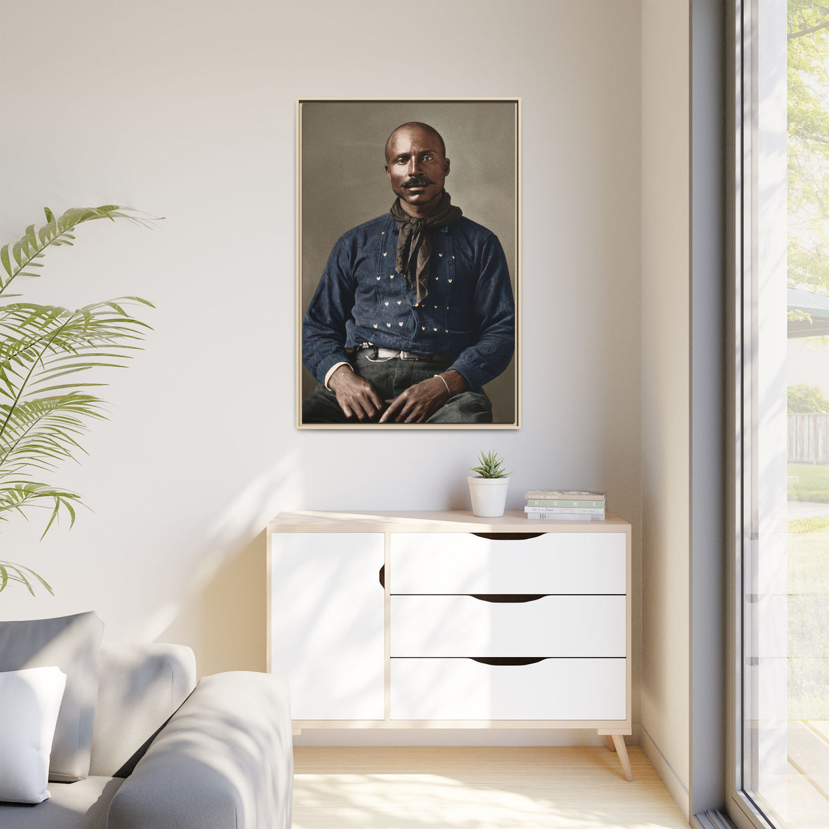 celibataire 017 | Framed Vintage Photo - Matte Canvas