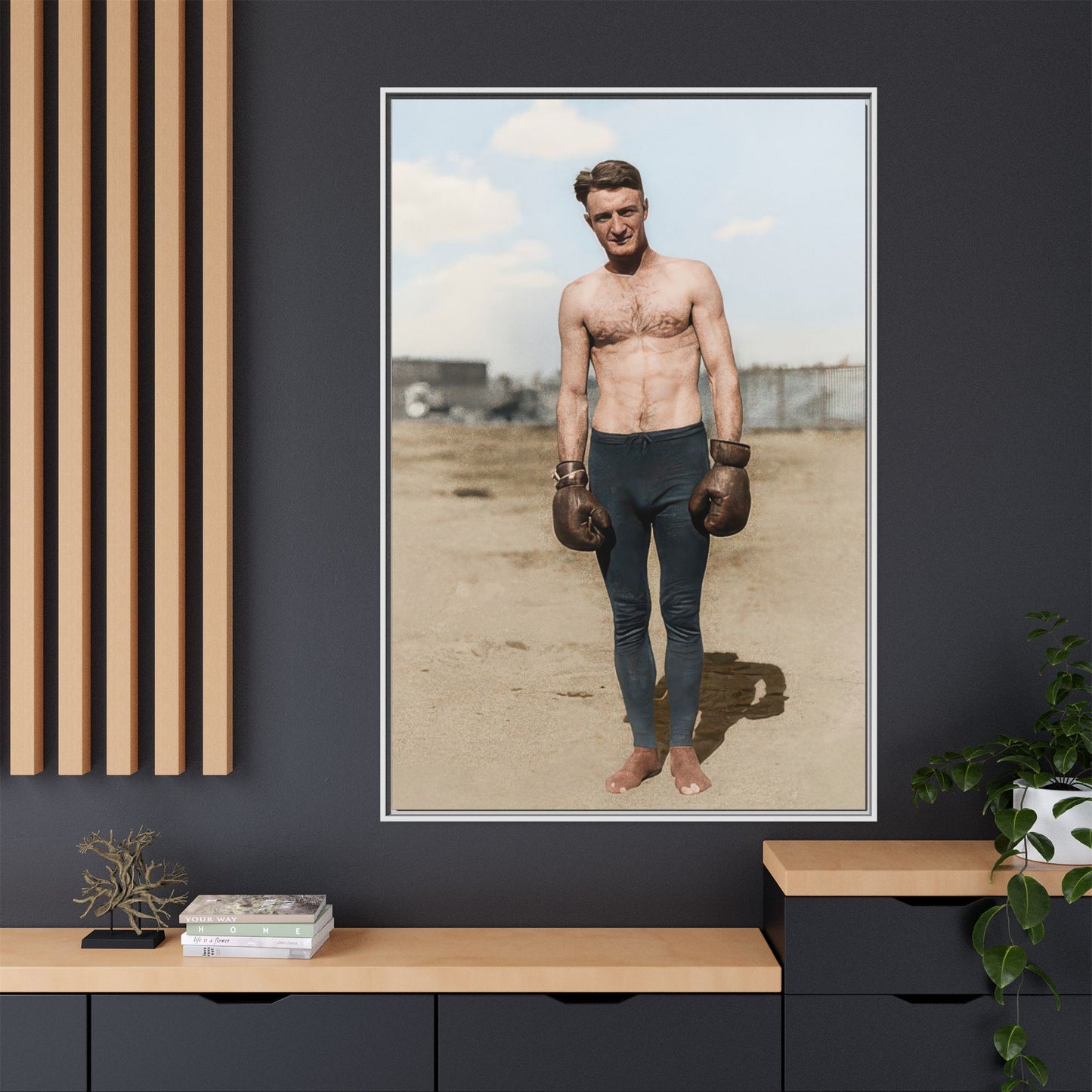 Copy of athlétisme 039 | Framed Vintage Photo - Matte Canvas