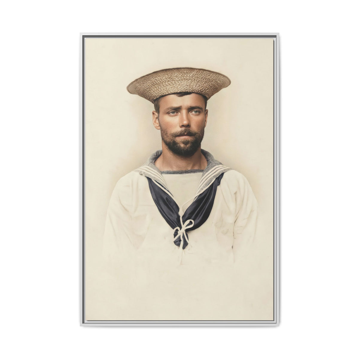 celibataire 020 | Framed Vintage Photo - Matte Canvas