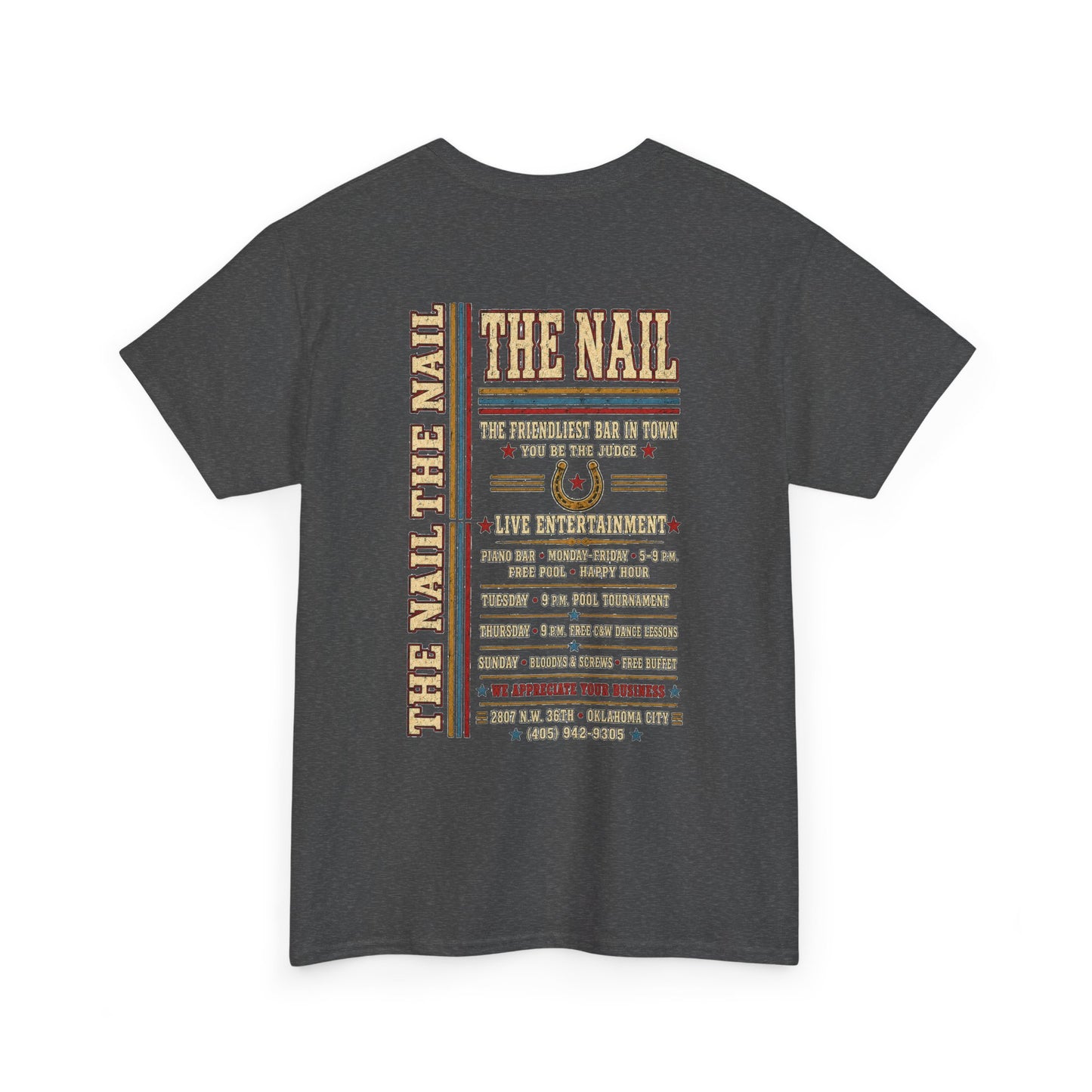 The Nail Oklahoma City Country & Western Gay Bar T-Shirt | LGBTQ+ Nightlife History Tee