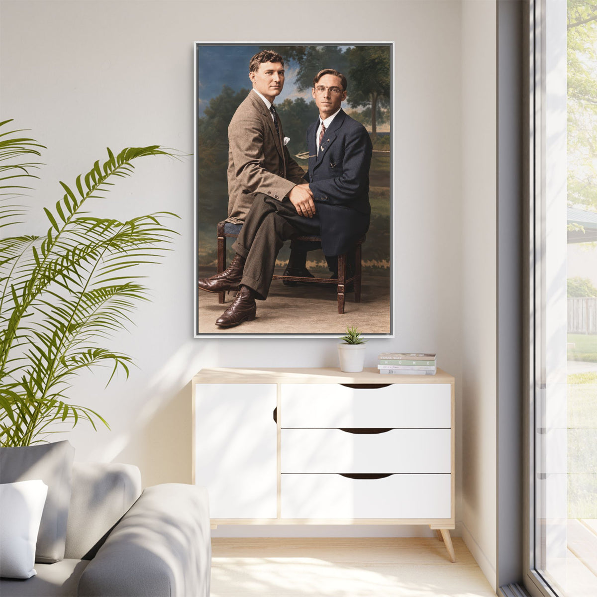 paire 165 | Framed Vintage Photo - Matte Canvas