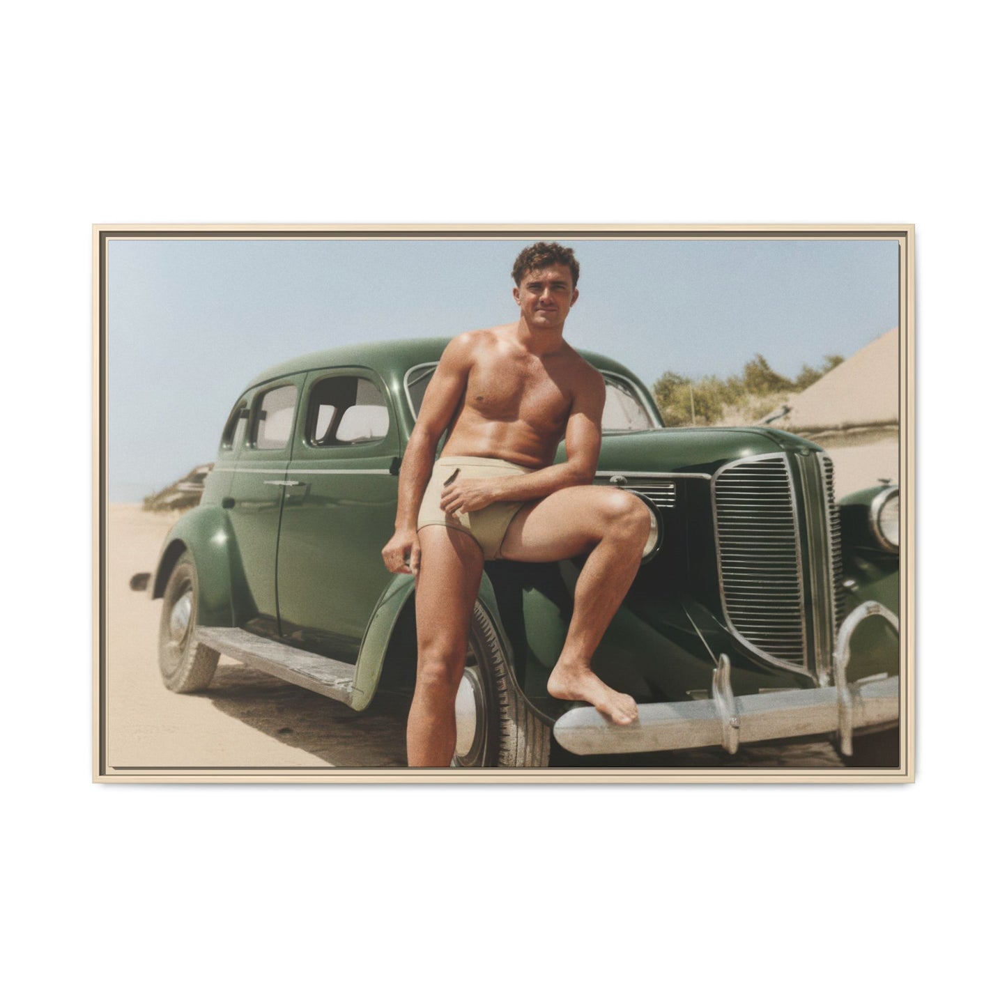 nager 022 | Framed Vintage Photo - Matte Canvas