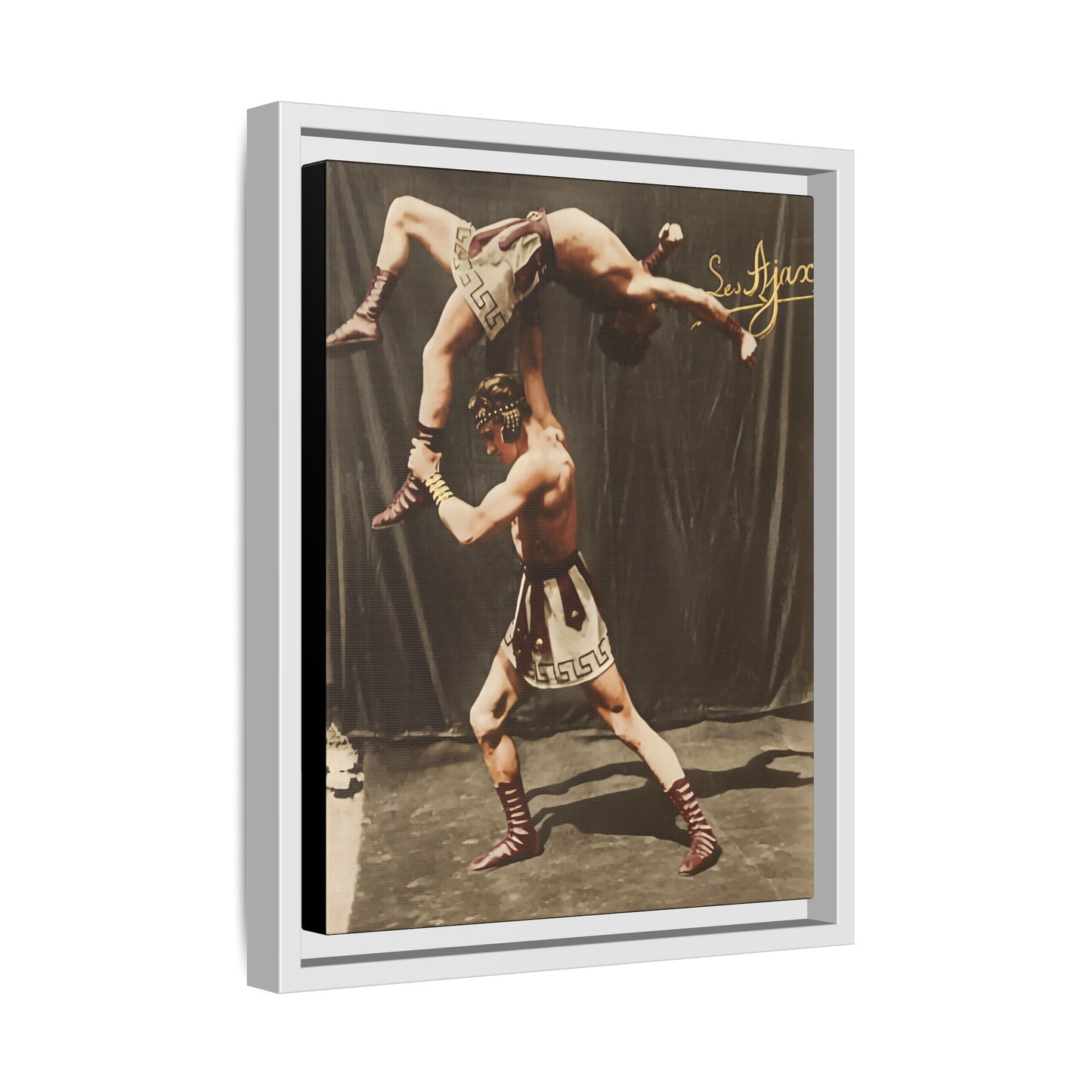 athlétisme 012 | Framed Vintage Photo - Matte Canvas
