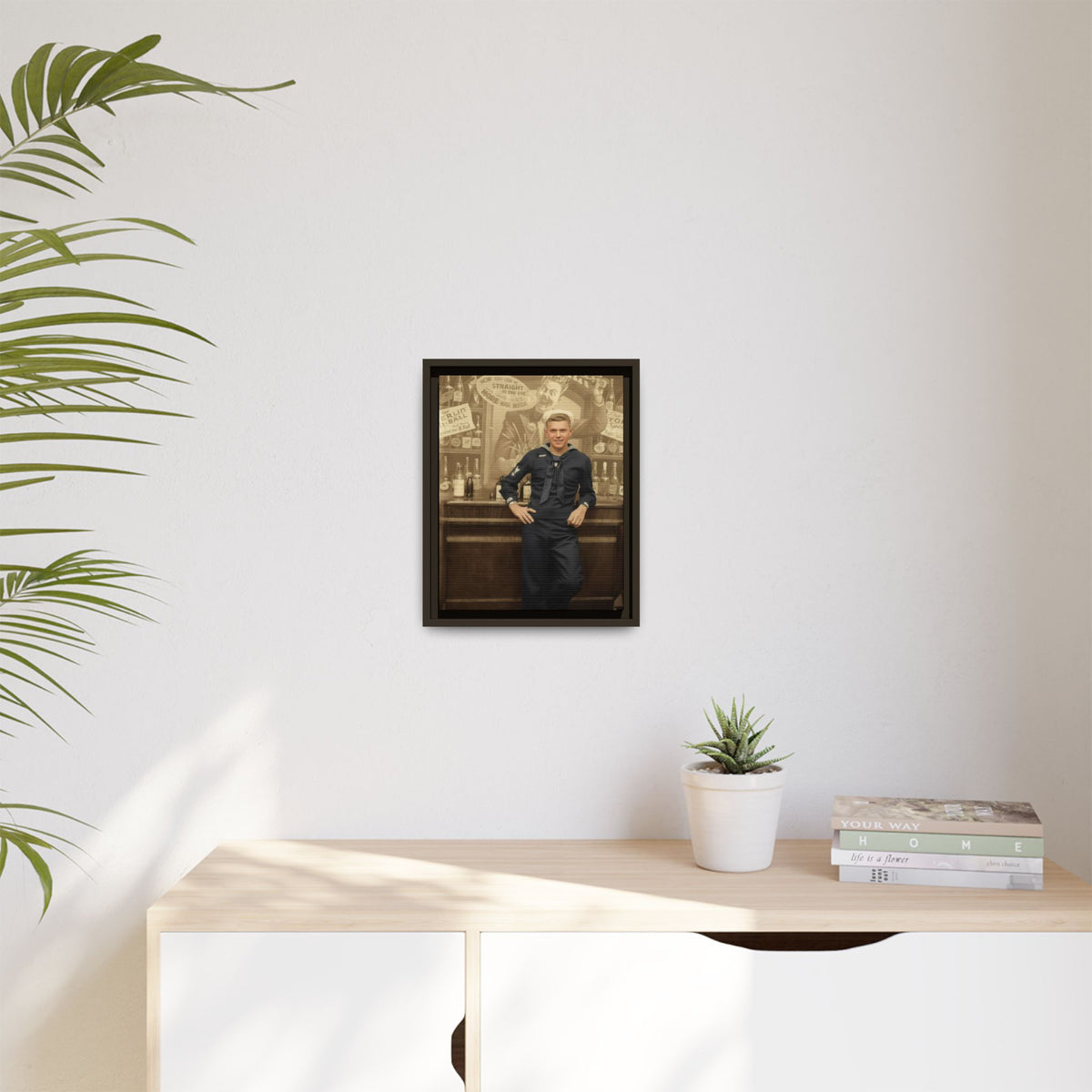 celibataire 006 | Framed Vintage Photo - Matte Canvas