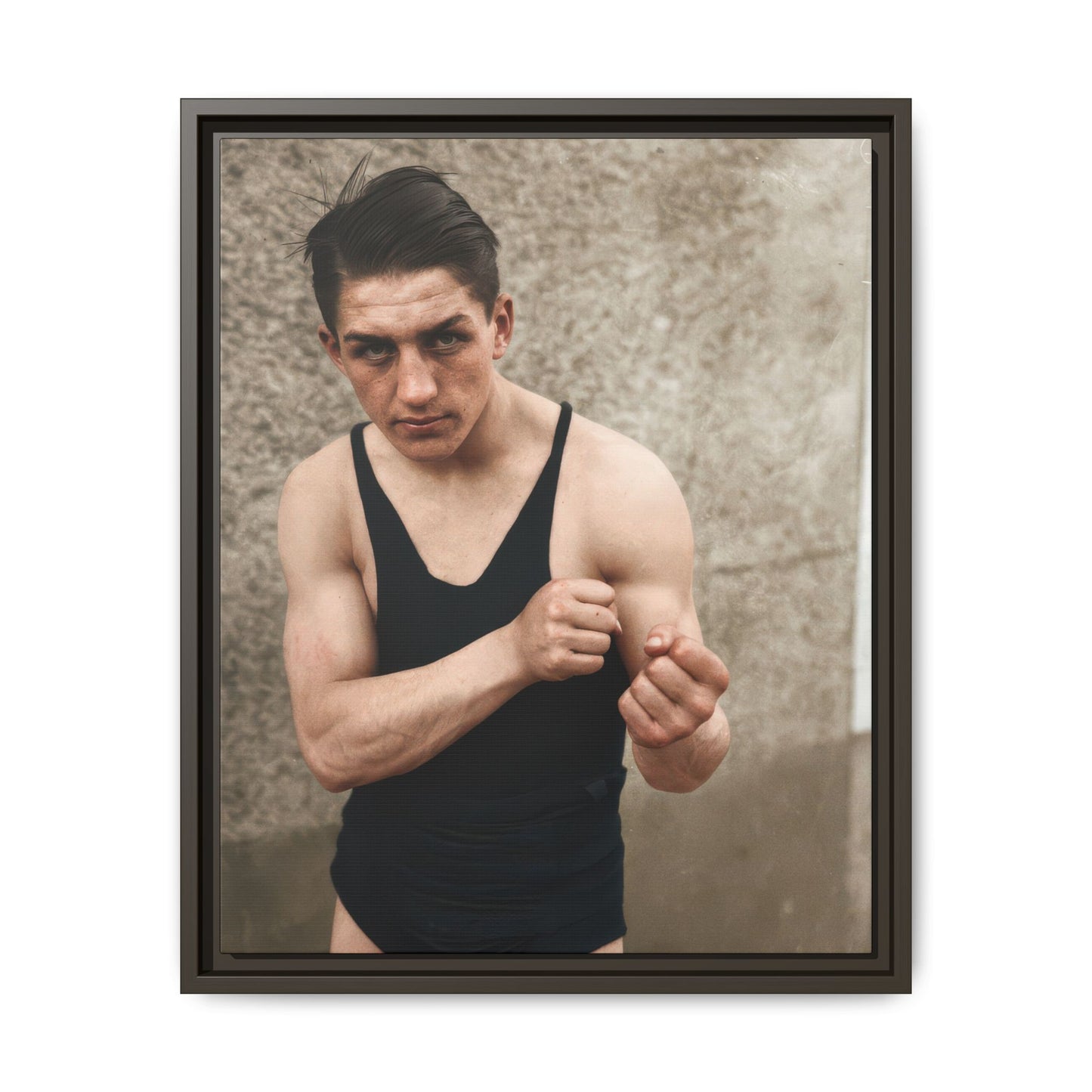 athlétisme 048 | Framed Vintage Photo - Matte Canvas