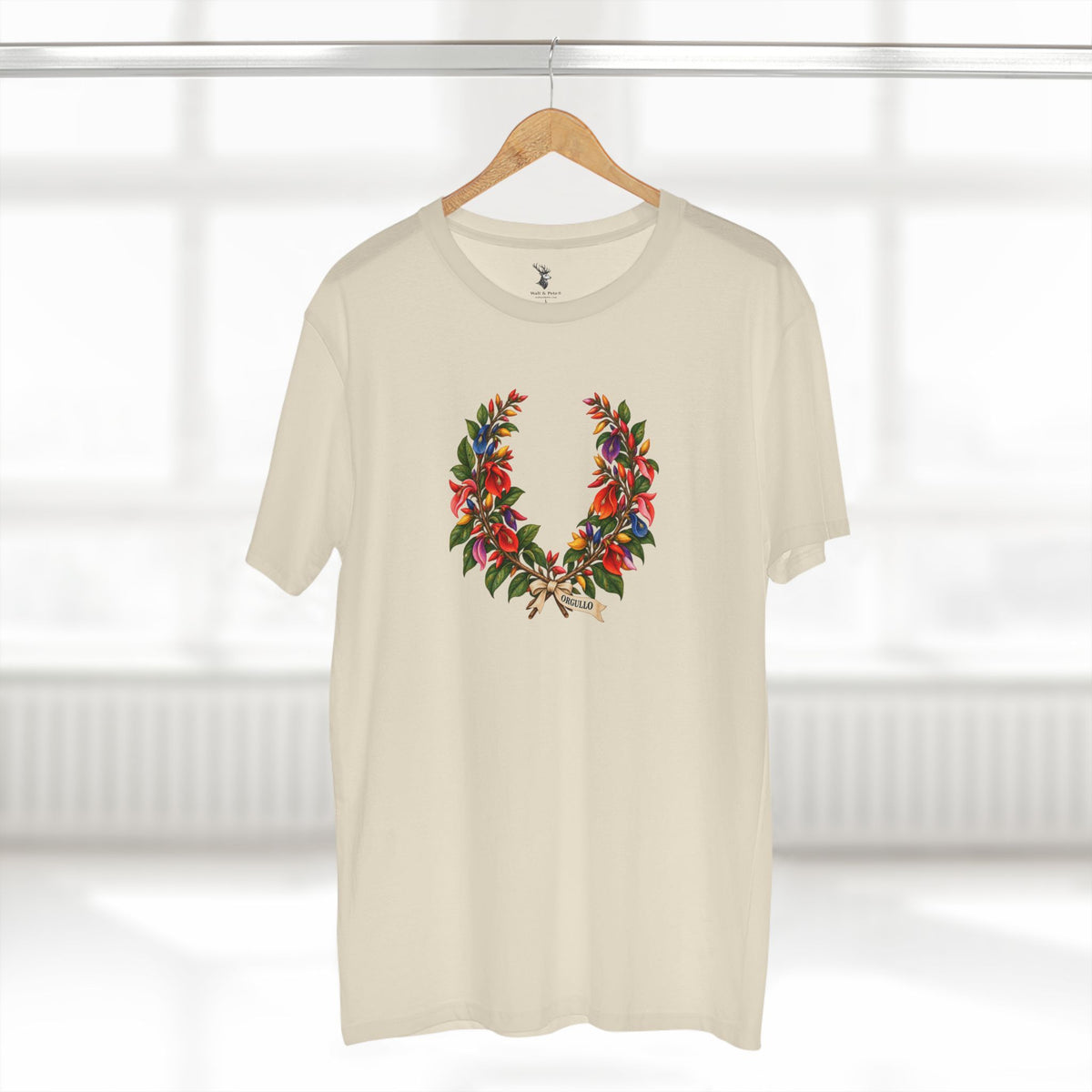Orgullo Ceibo Pride T-Shirt | Argentine Laurel Wreath LGBTQ+ Tee
