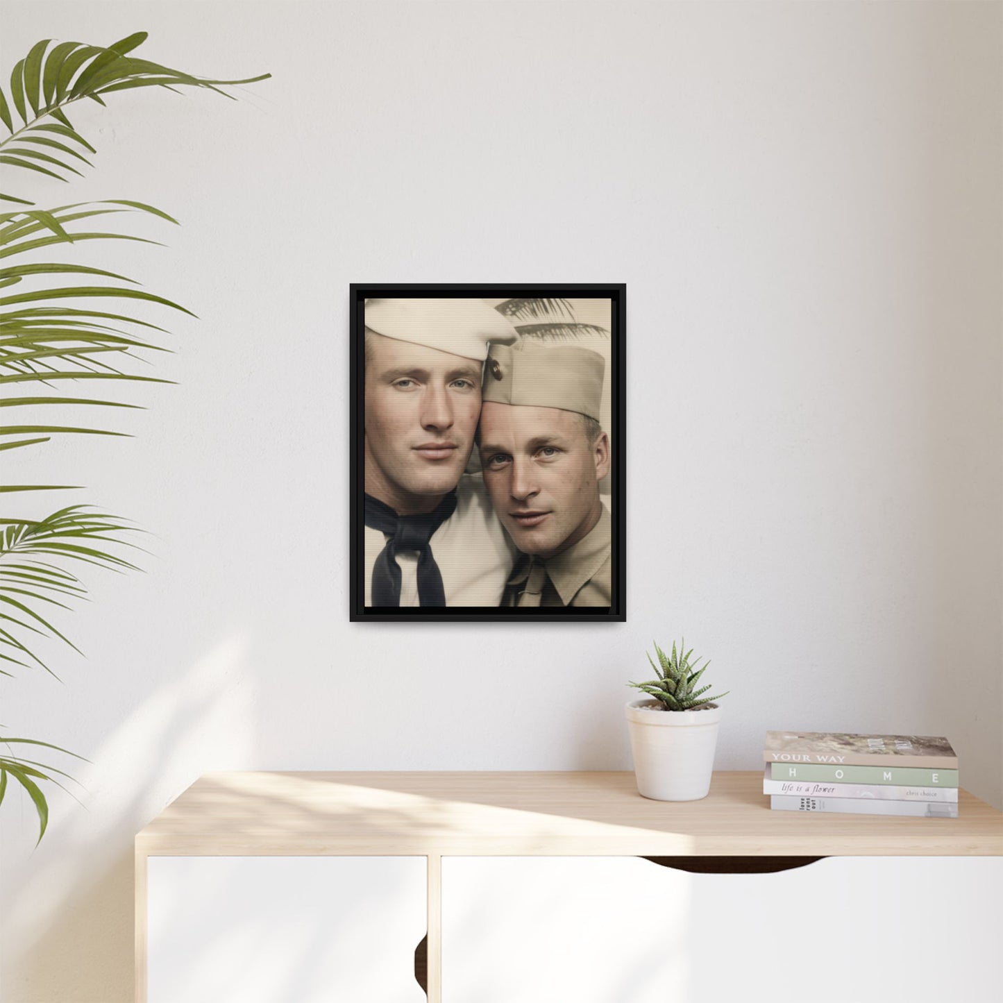 paire 042 | Framed Vintage Photo - Matte Canvas